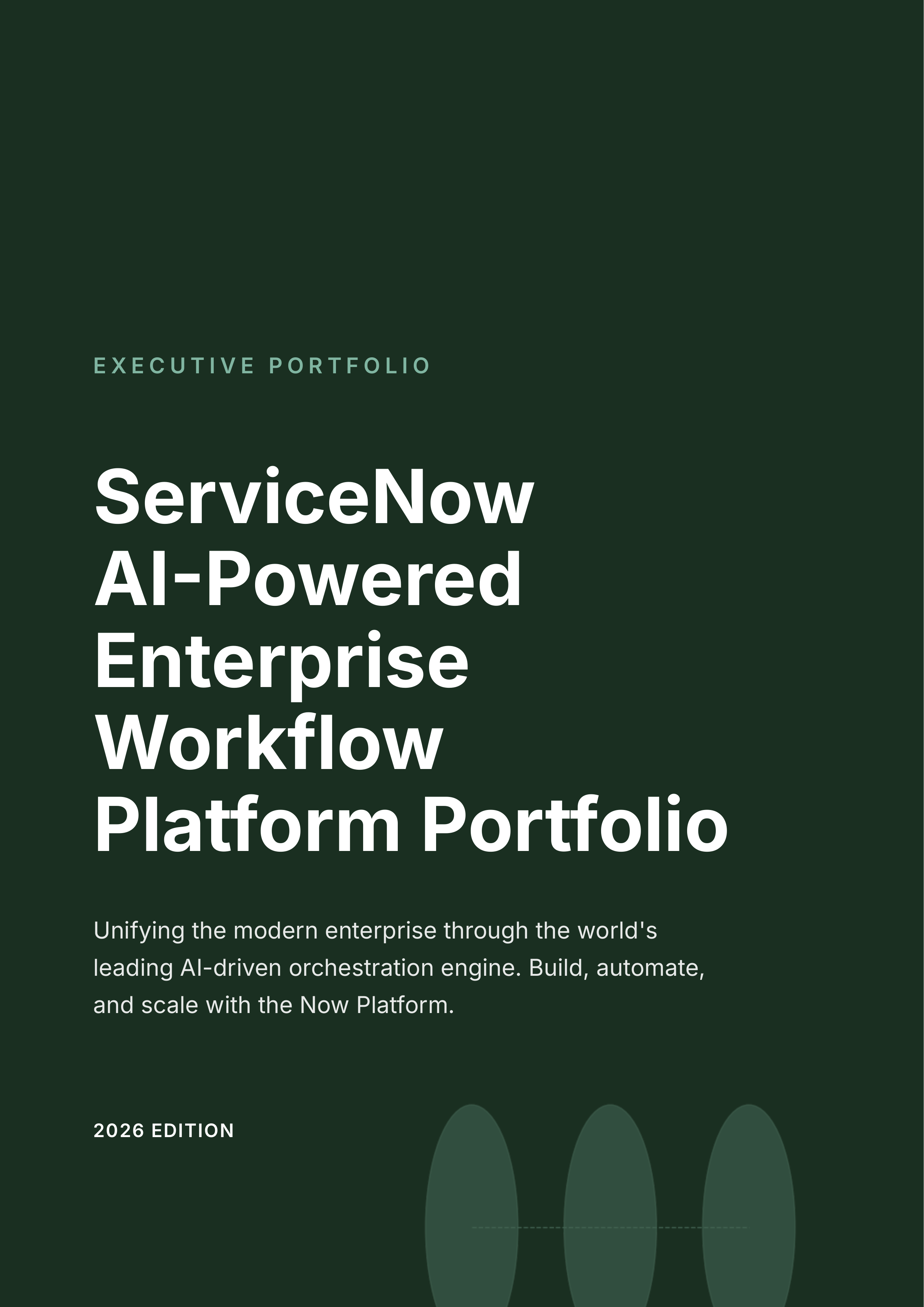 ServiceNow AI-Native Unified Workflow Product Portfolio — page 1