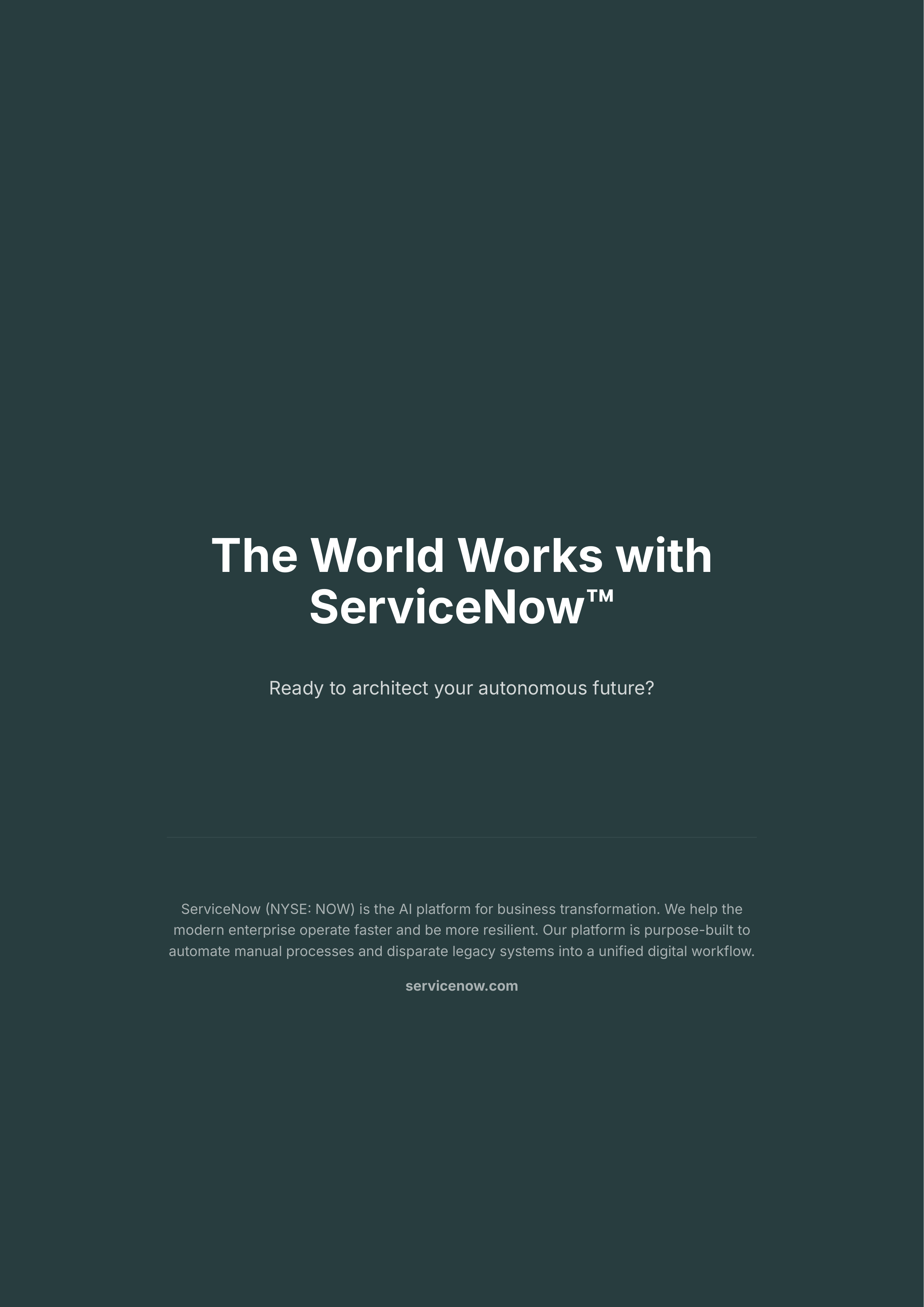 ServiceNow AI-Native Unified Workflow Product Portfolio — page 40