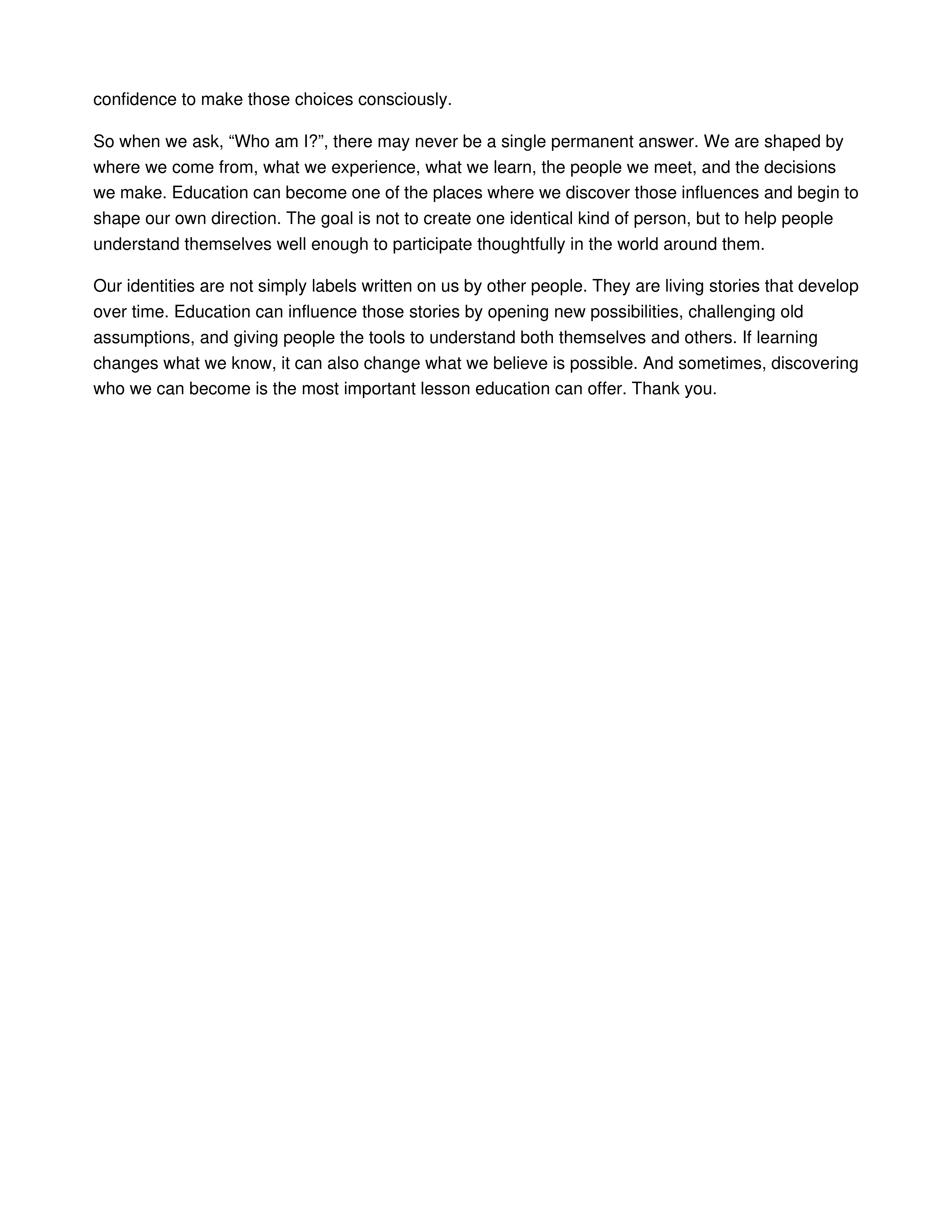 Shaping Our Identities Informative Speech — page 3