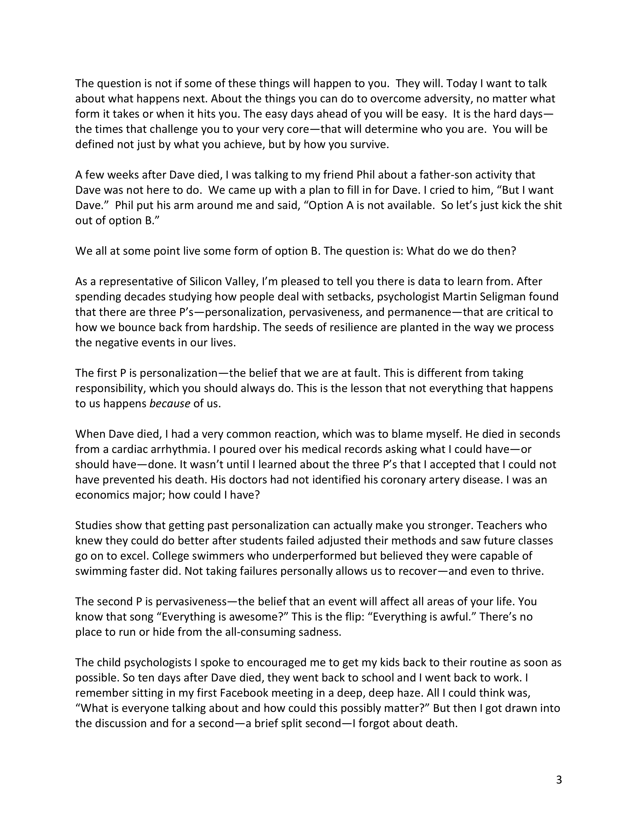 Sheryl Sandberg Berkeley Commencement Speech — page 3