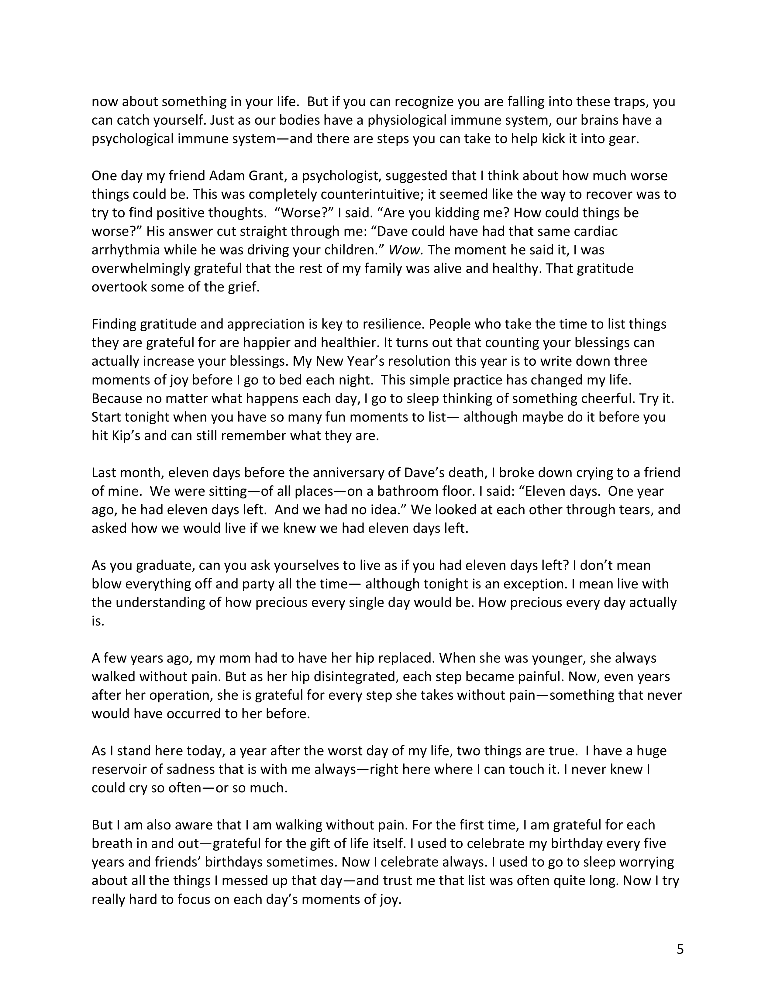Sheryl Sandberg Berkeley Commencement Speech — page 5