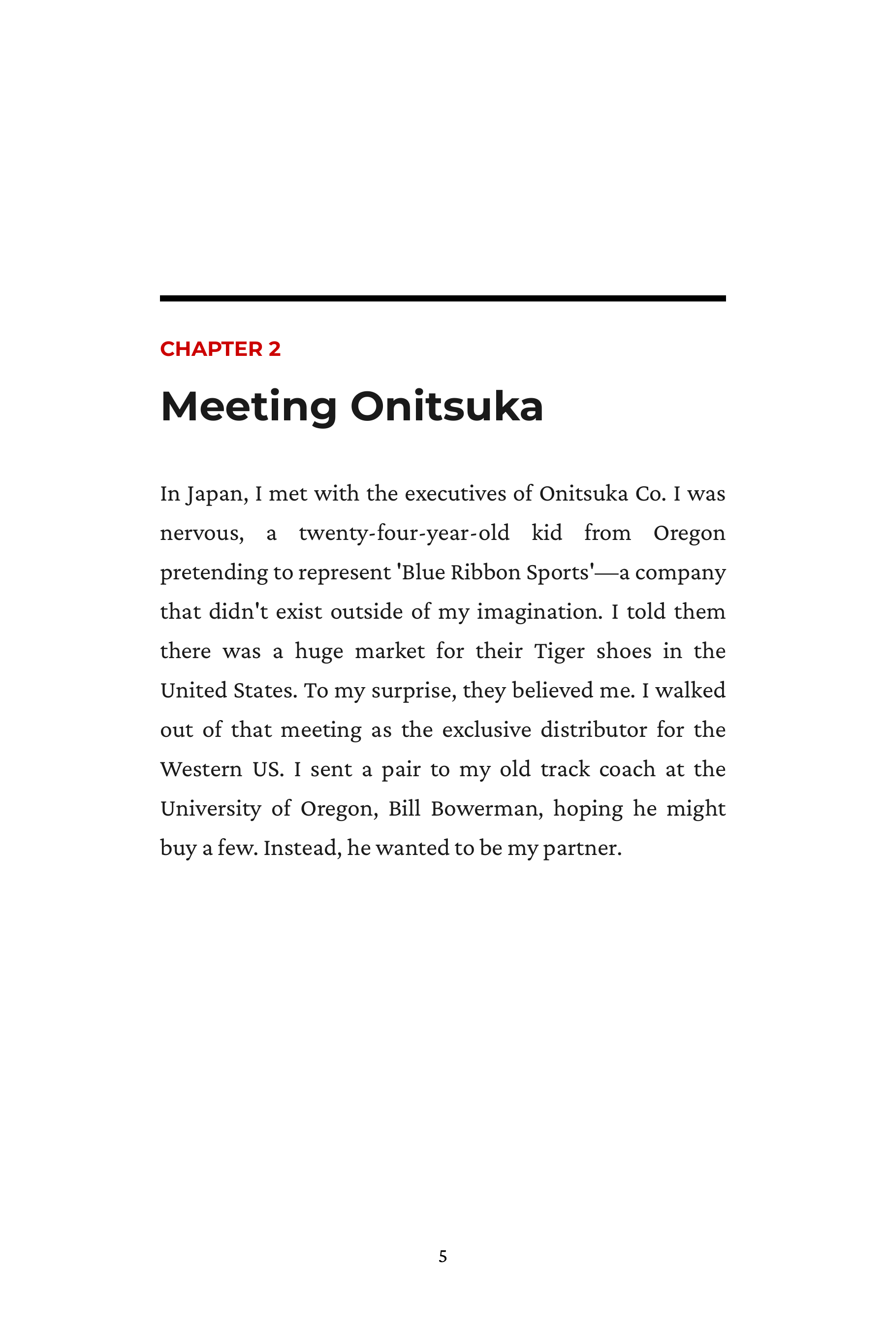 Shoe Dog by Phil Knight Nike Founder Autobiography — page 5