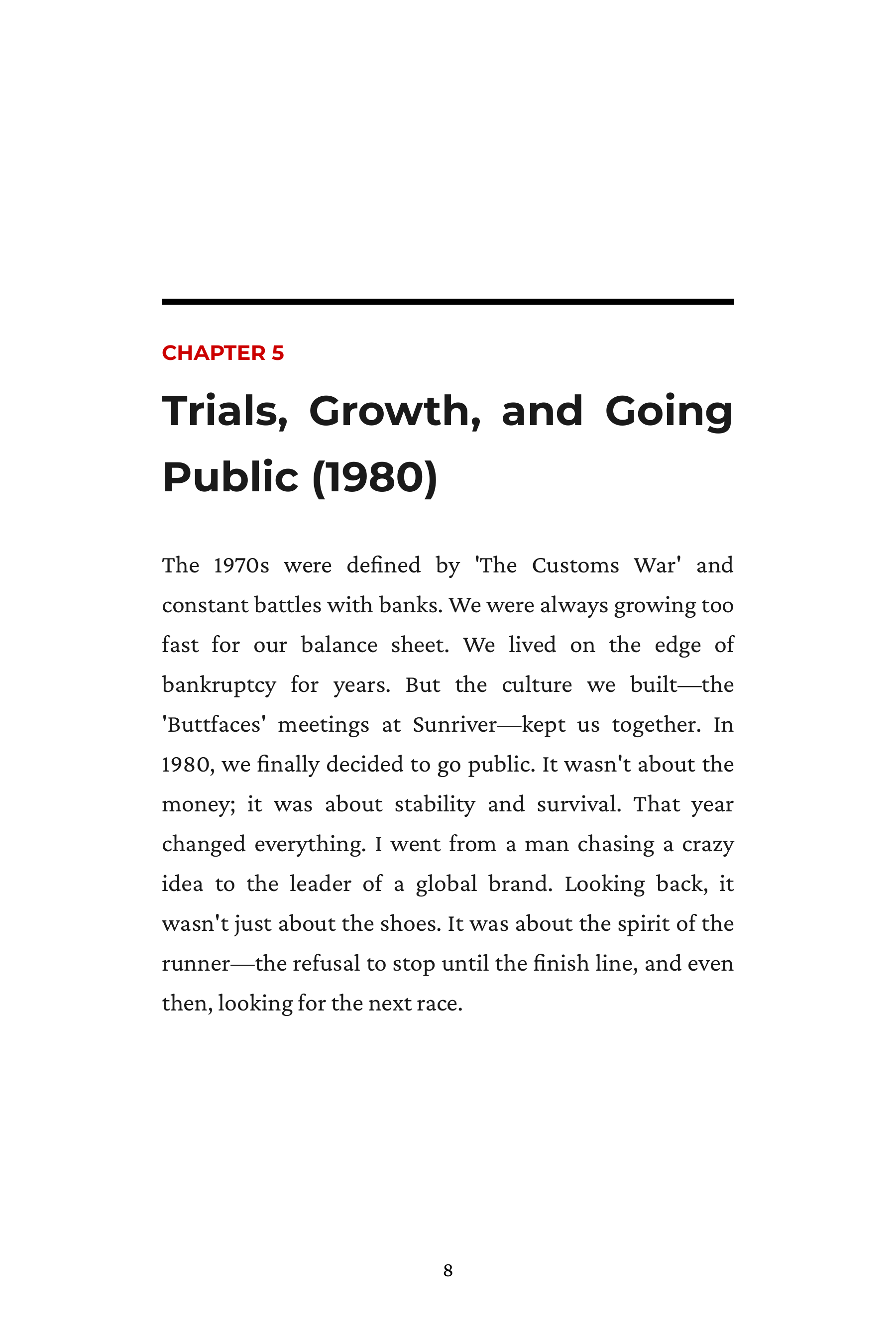 Shoe Dog by Phil Knight Nike Founder Autobiography — page 8