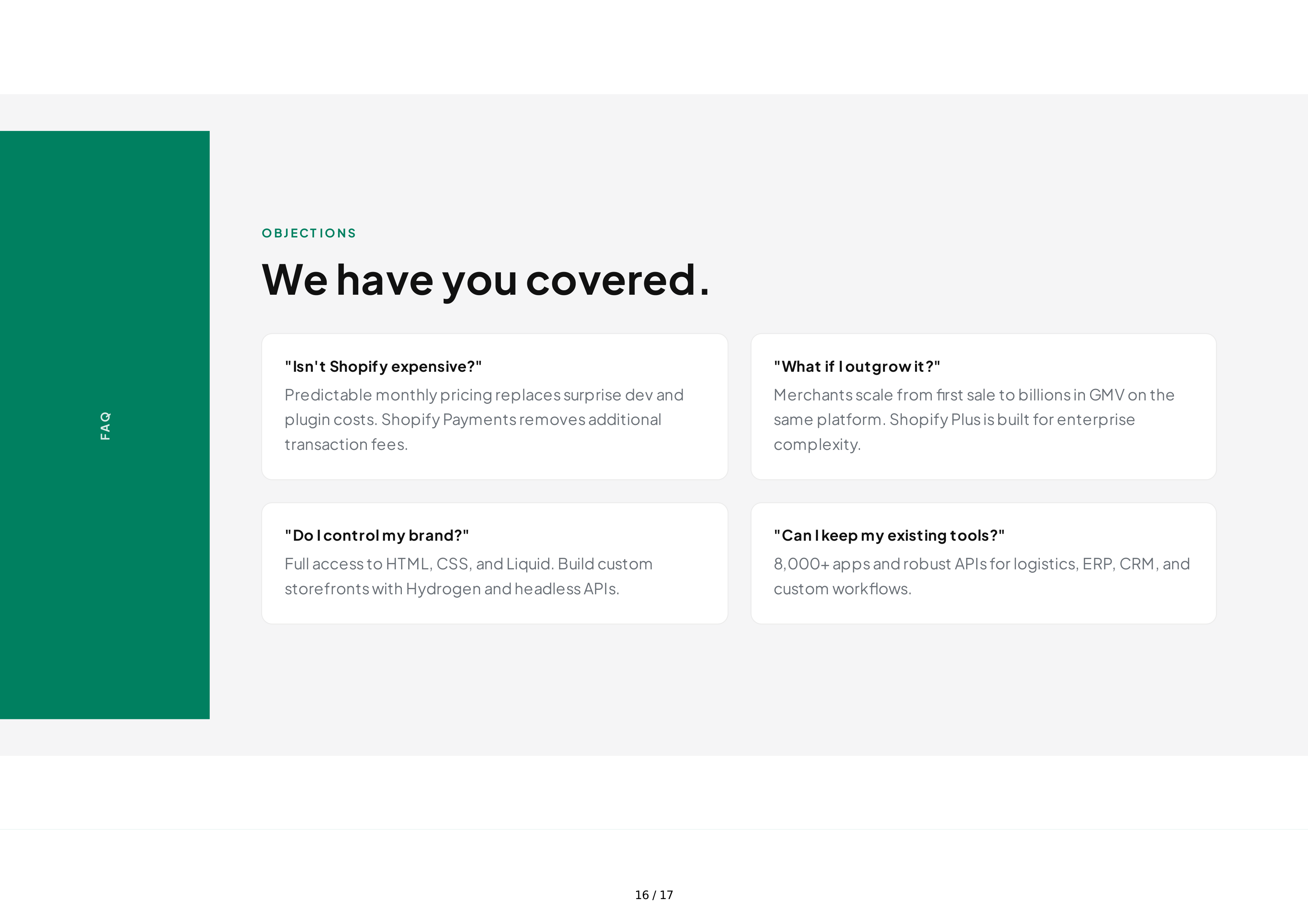 Shopify Sales Pitch Presentation — page 16