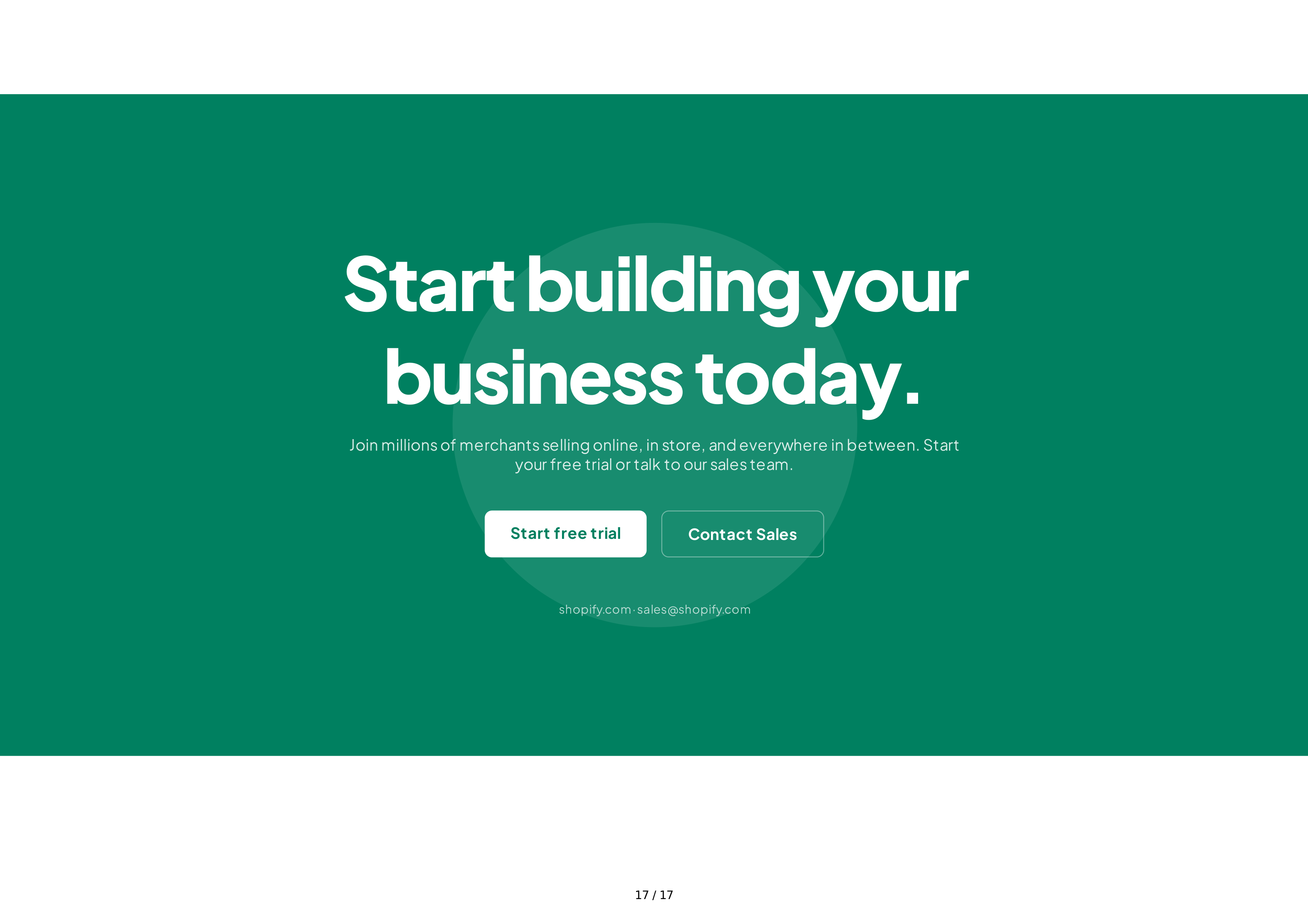 Shopify Sales Pitch Presentation — page 17
