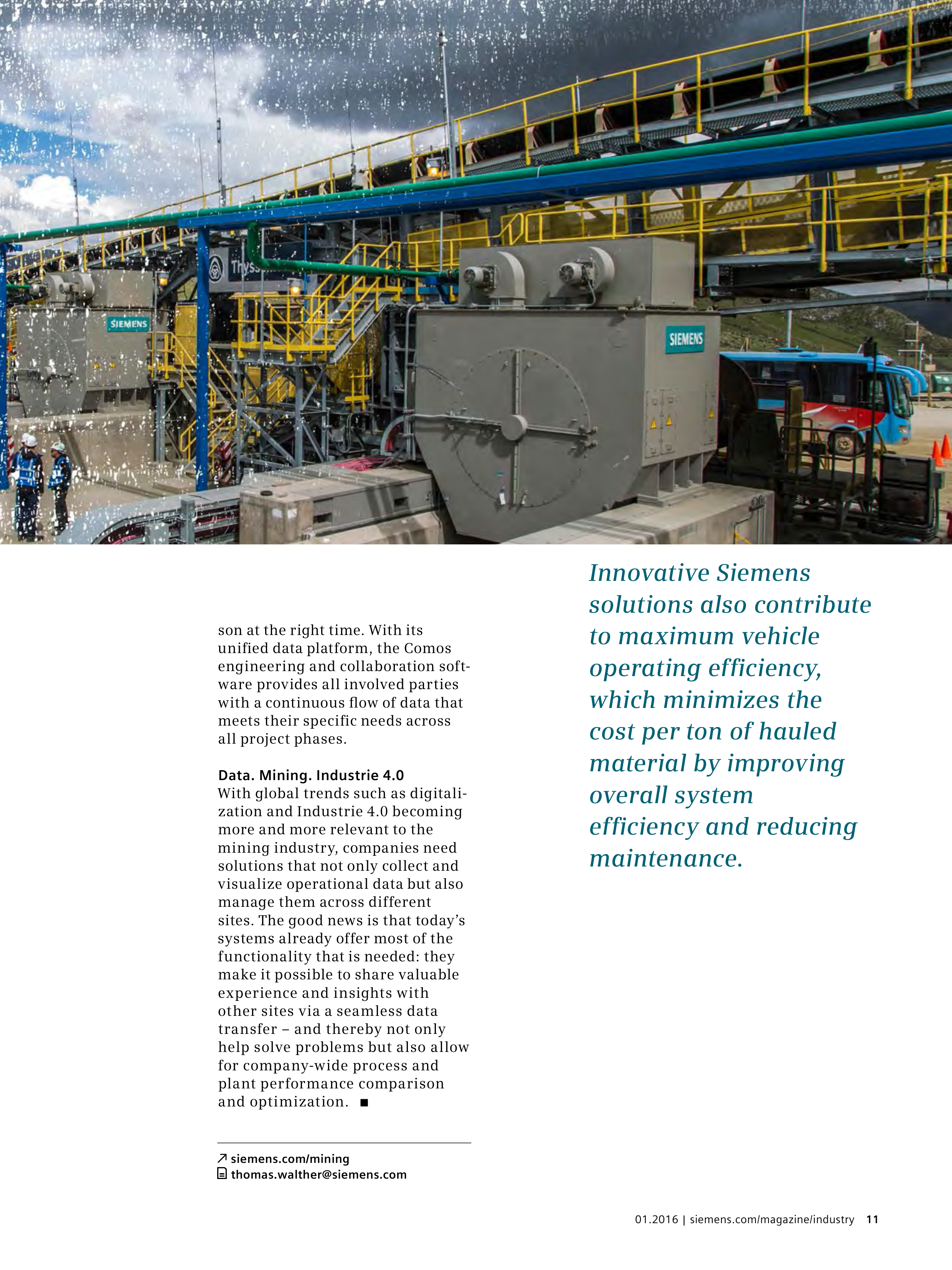 Siemens Mining Magazine — page 11