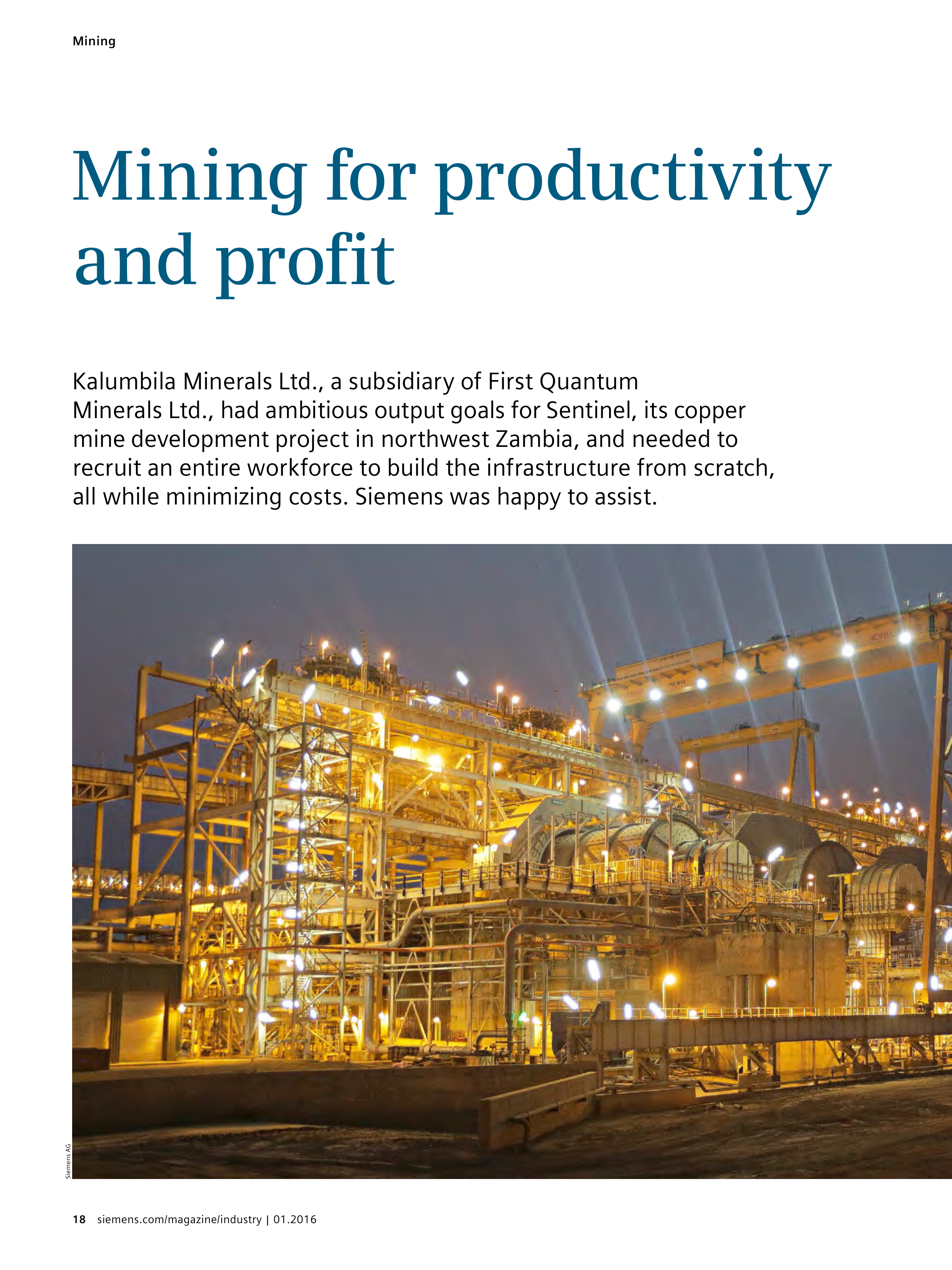 Siemens Mining Magazine — page 18