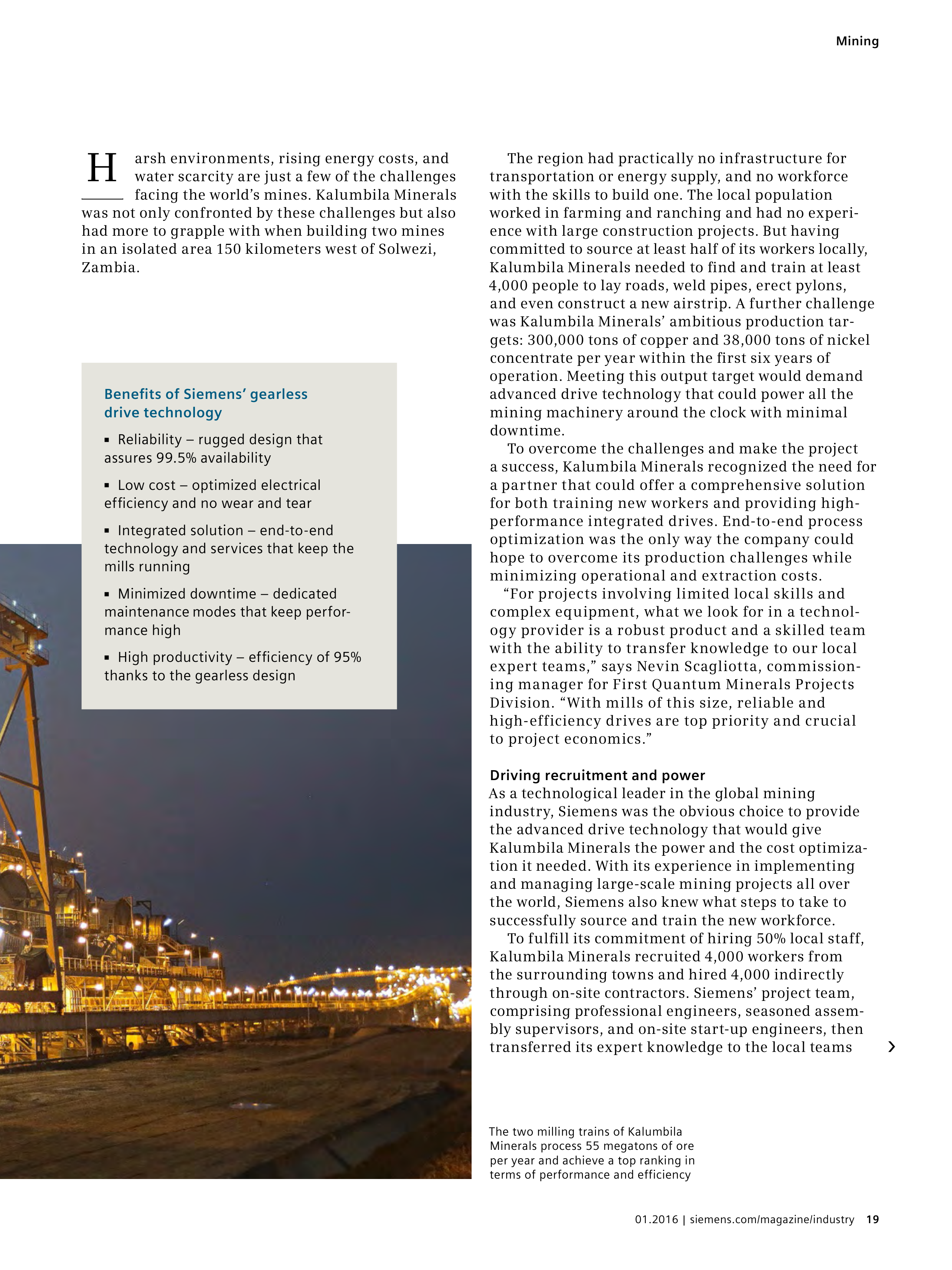 Siemens Mining Magazine — page 19