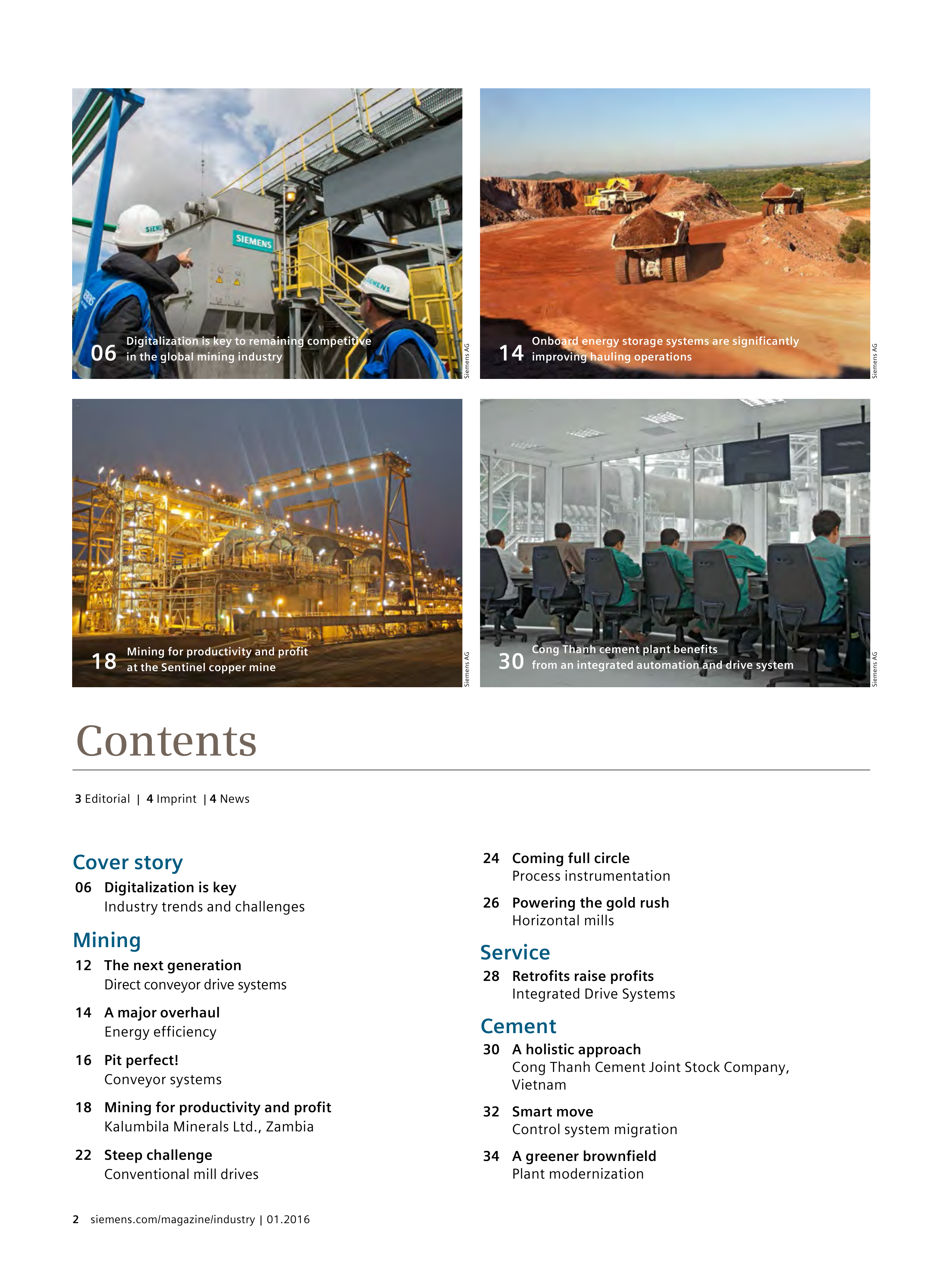 Siemens Mining Magazine — page 2