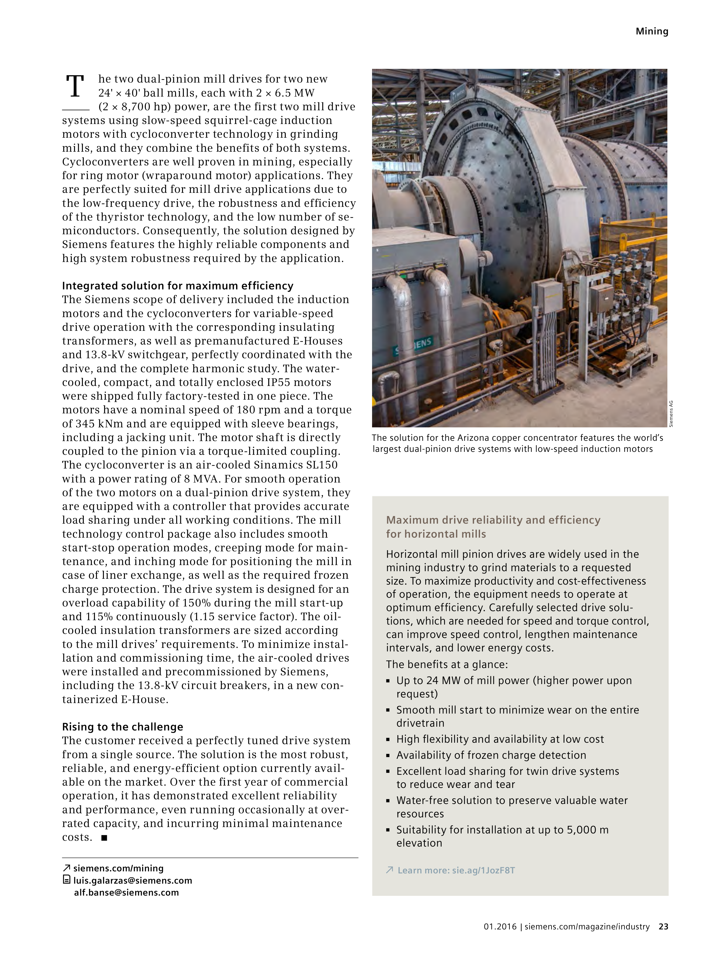 Siemens Mining Magazine — page 23