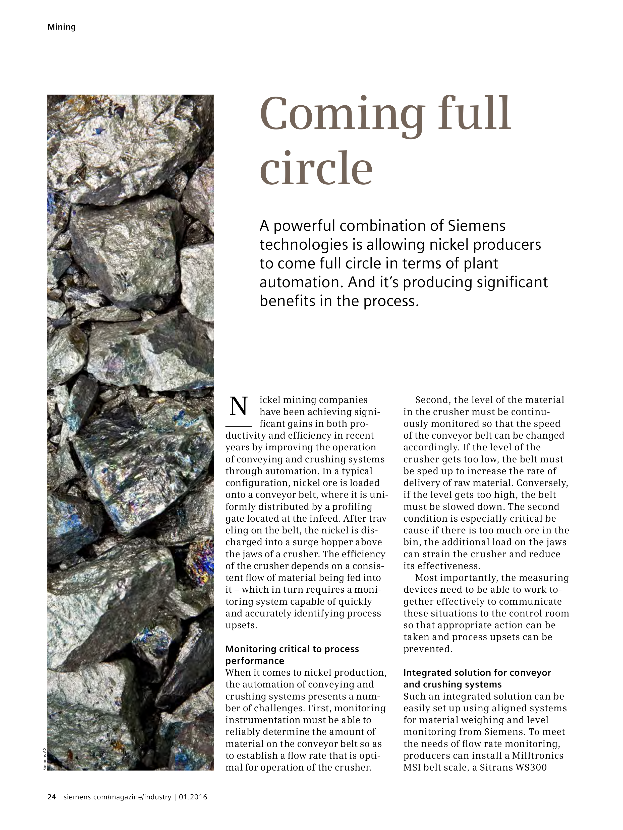Siemens Mining Magazine — page 24
