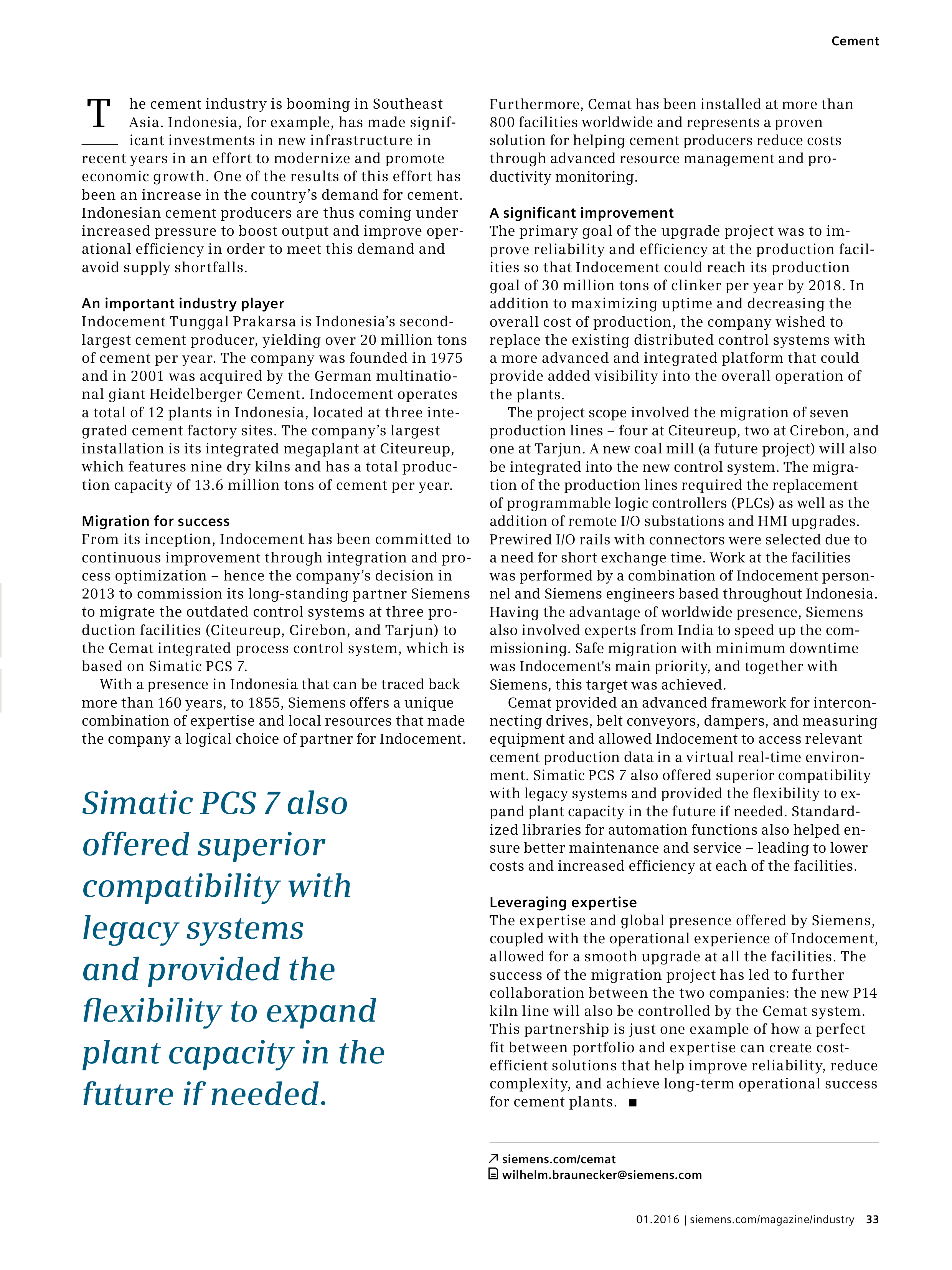 Siemens Mining Magazine — page 33