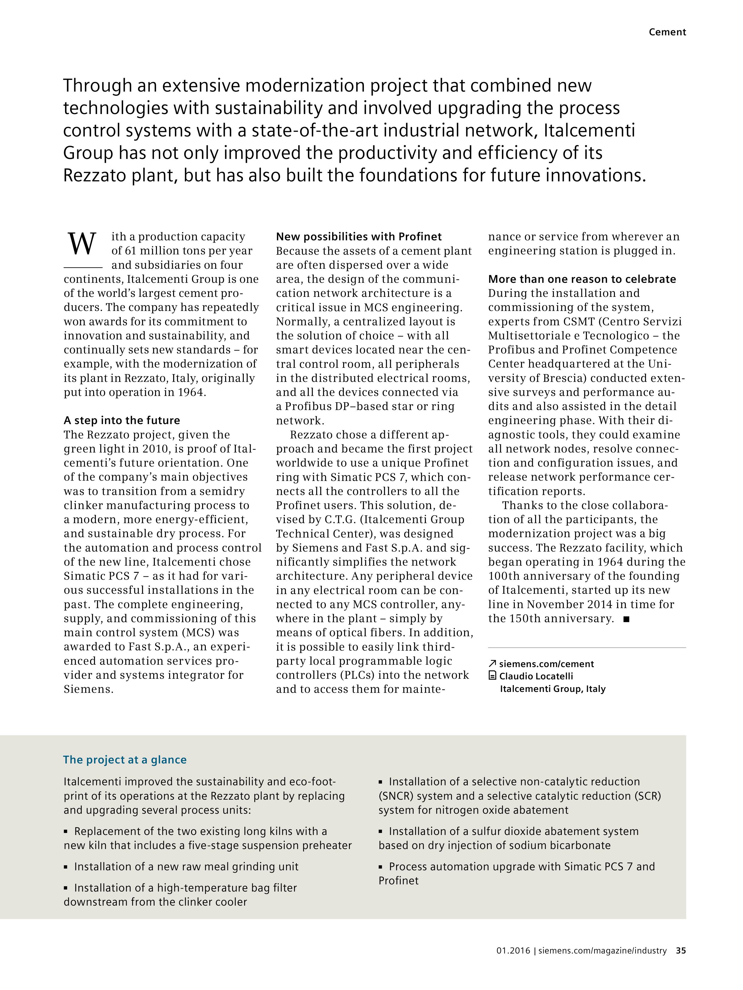 Siemens Mining Magazine — page 35