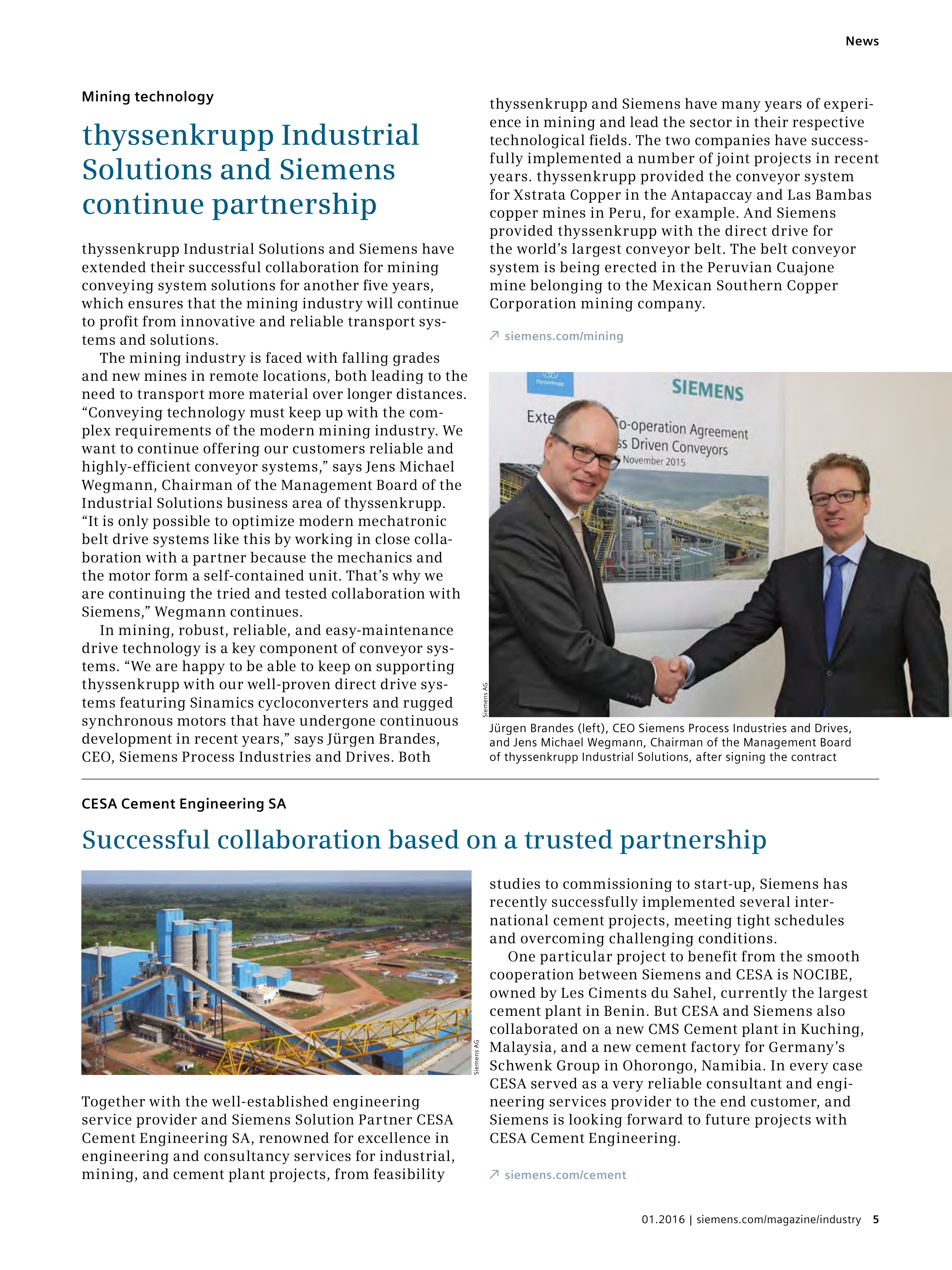 Siemens Mining Magazine — page 5