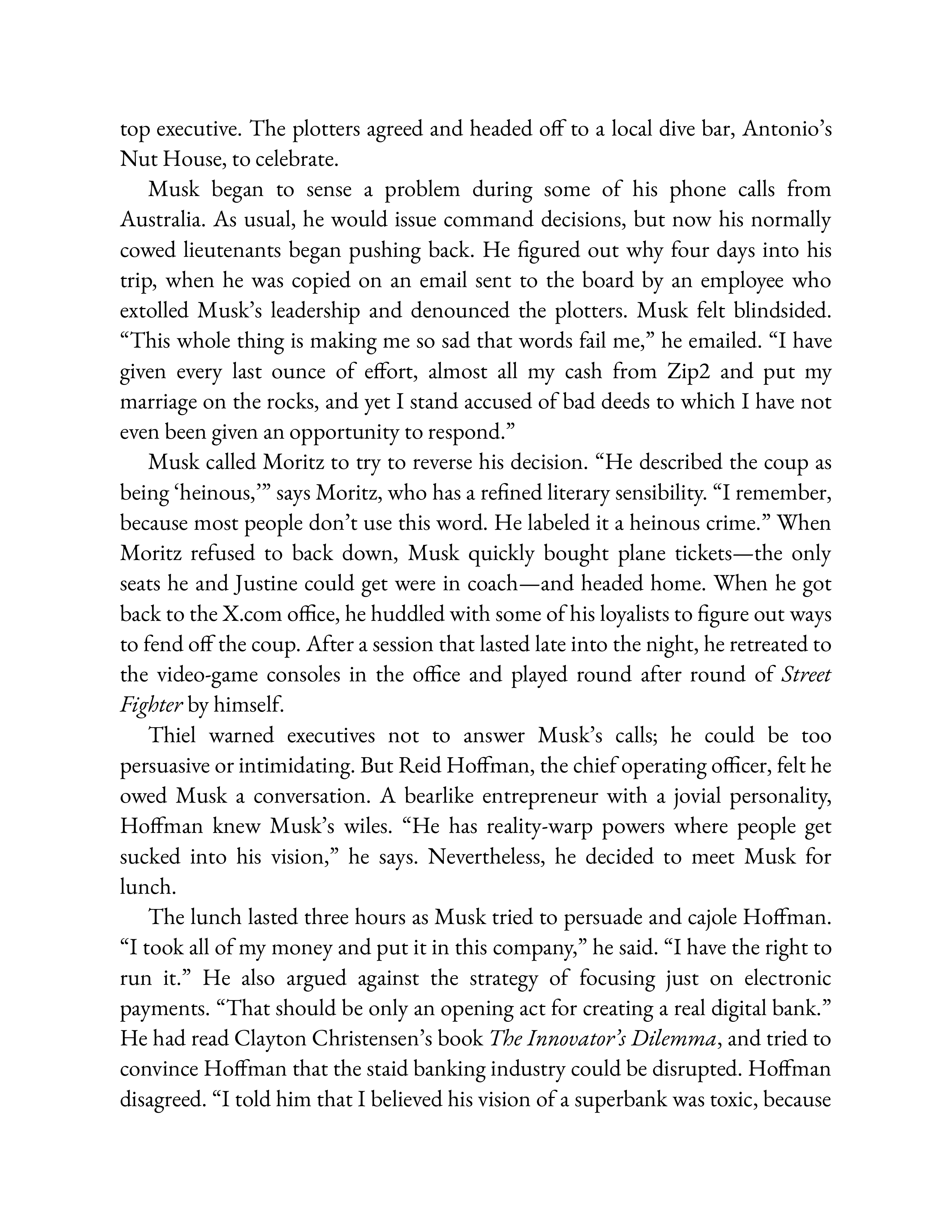 Simon & Schuster Elon Musk Biography by Walter Isaacson — page 112