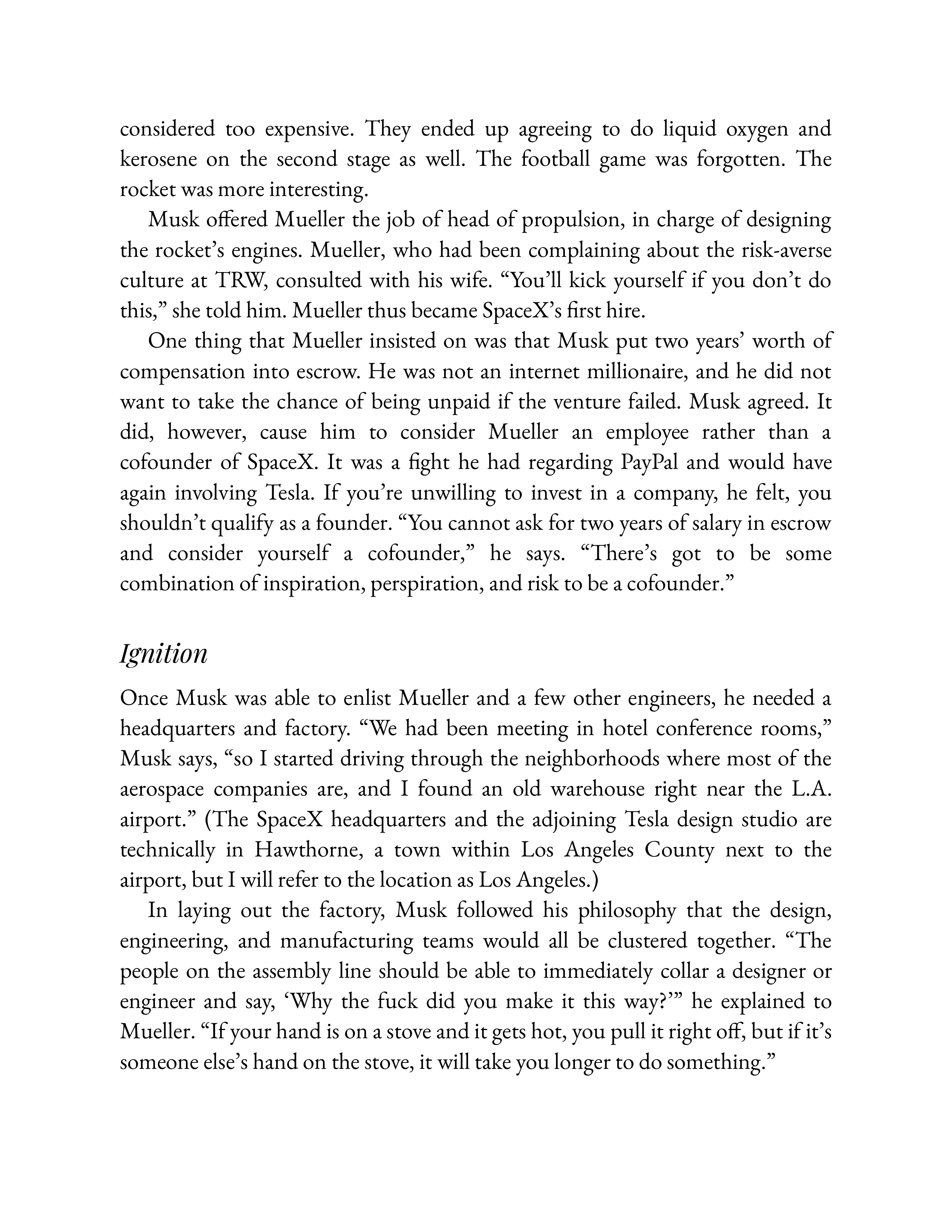 Simon & Schuster Elon Musk Biography by Walter Isaacson — page 138