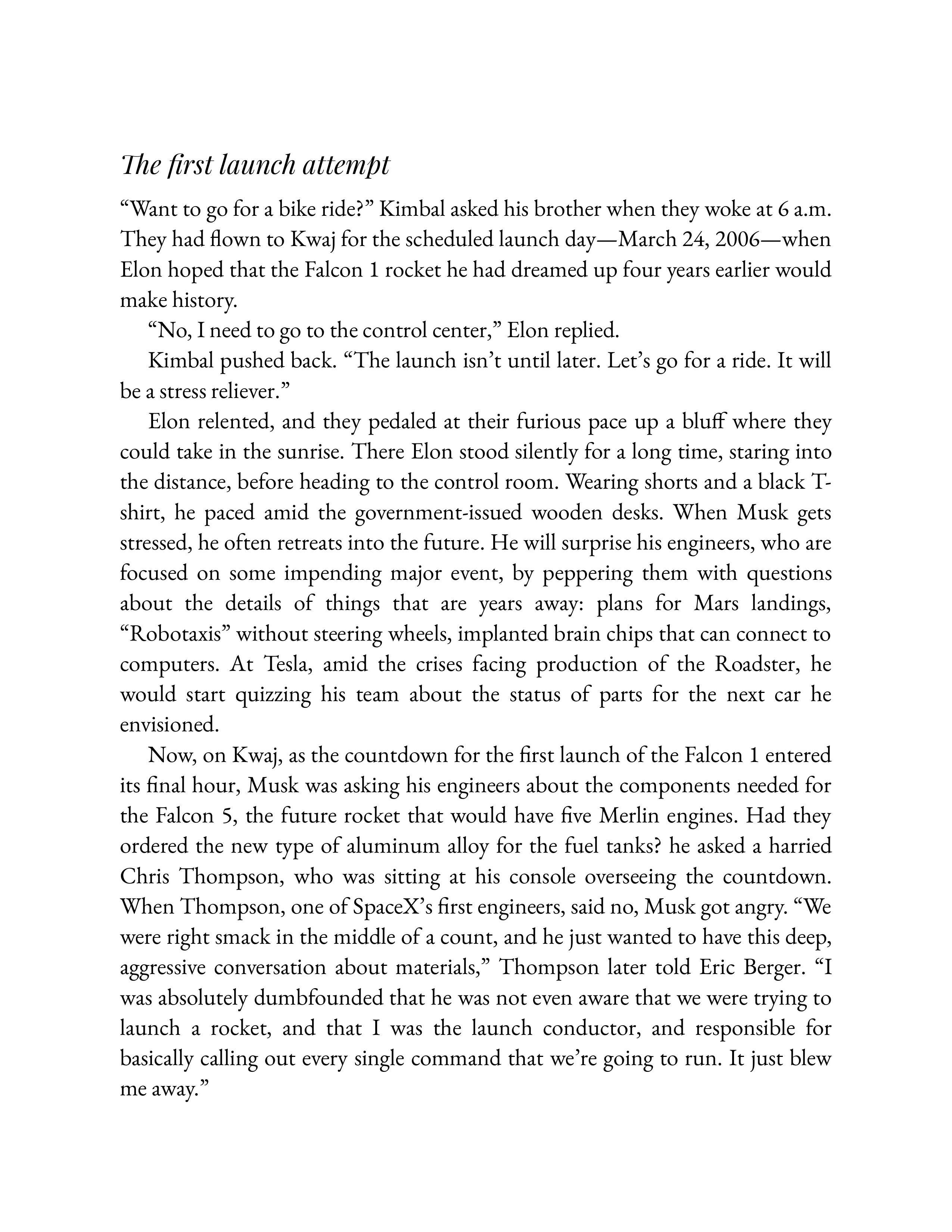 Simon & Schuster Elon Musk Biography by Walter Isaacson — page 184