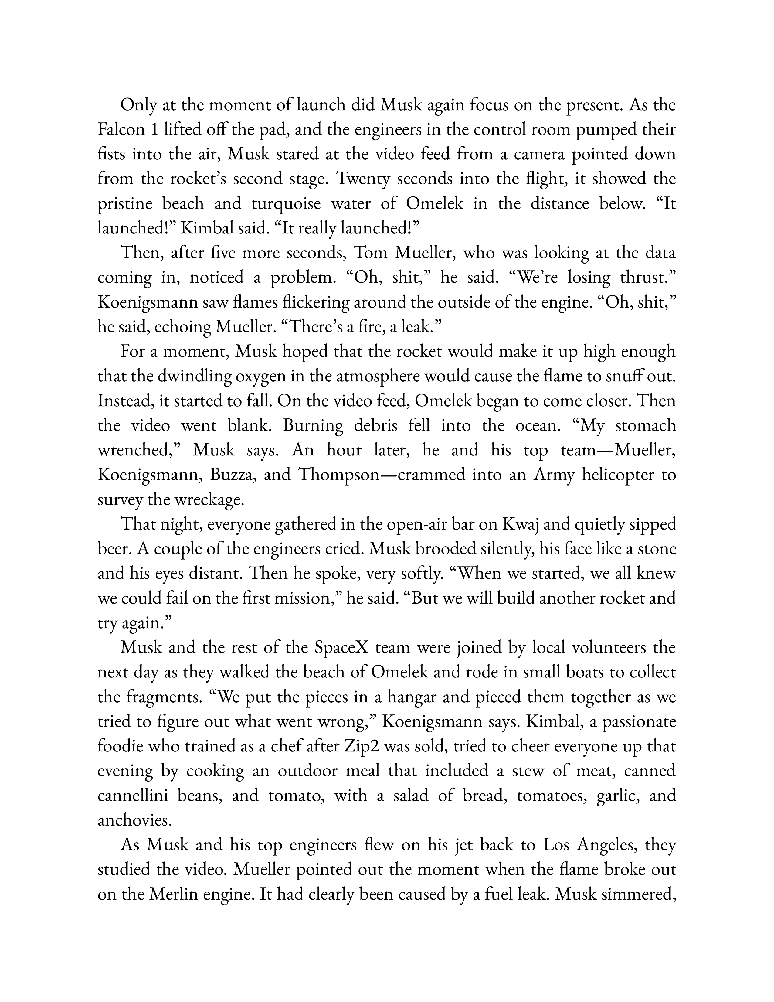 Simon & Schuster Elon Musk Biography by Walter Isaacson — page 185