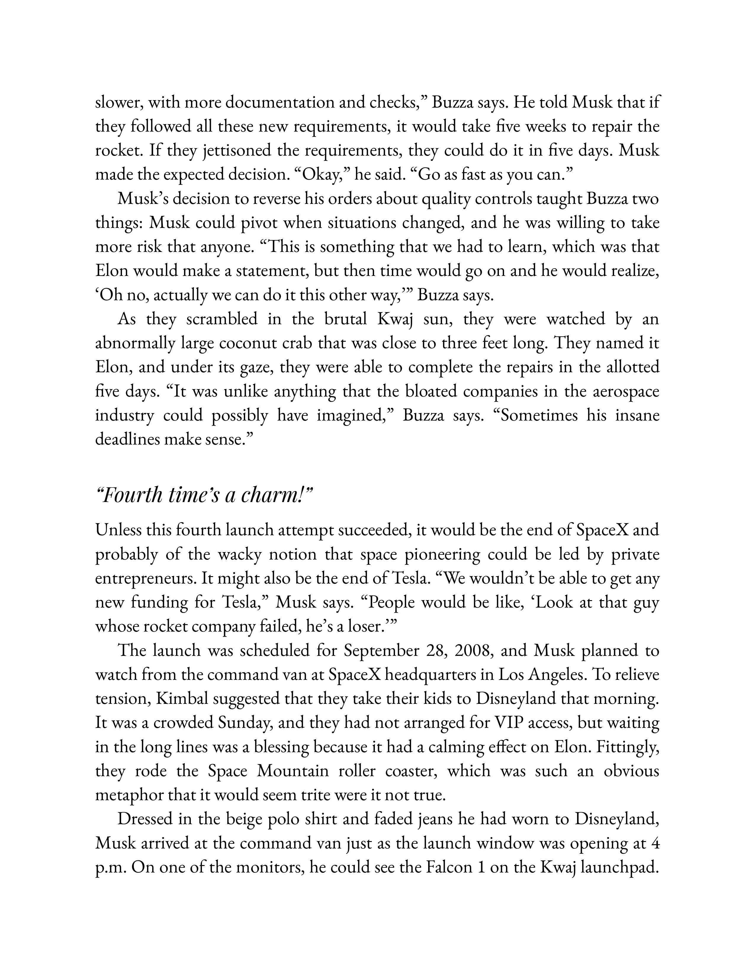 Simon & Schuster Elon Musk Biography by Walter Isaacson — page 227