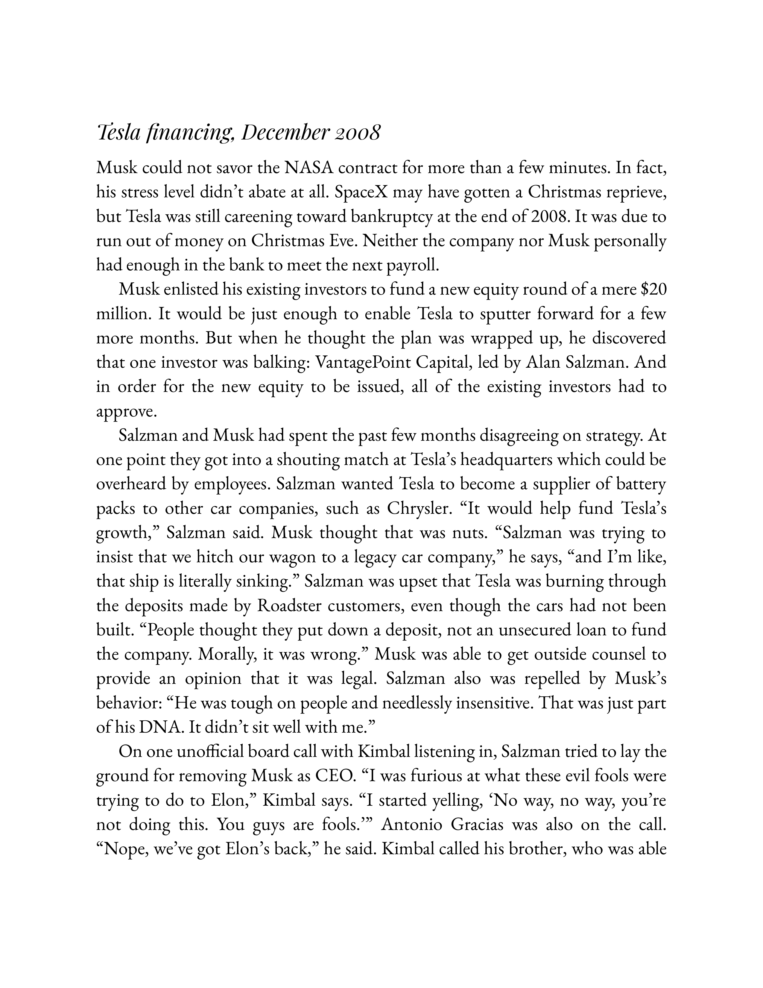 Simon & Schuster Elon Musk Biography by Walter Isaacson — page 234