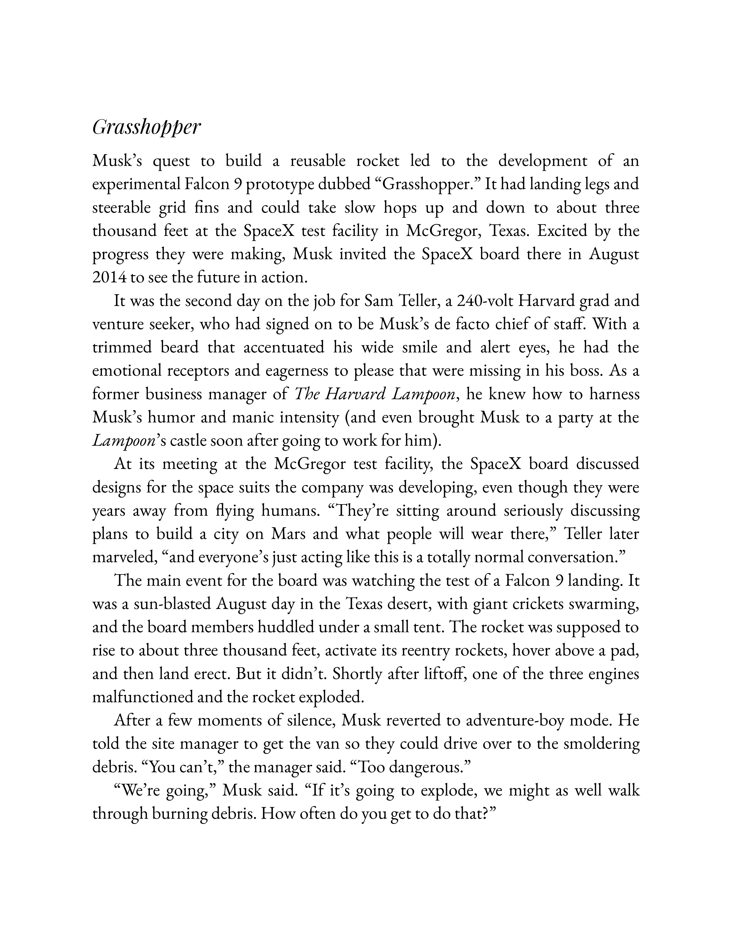 Simon & Schuster Elon Musk Biography by Walter Isaacson — page 279