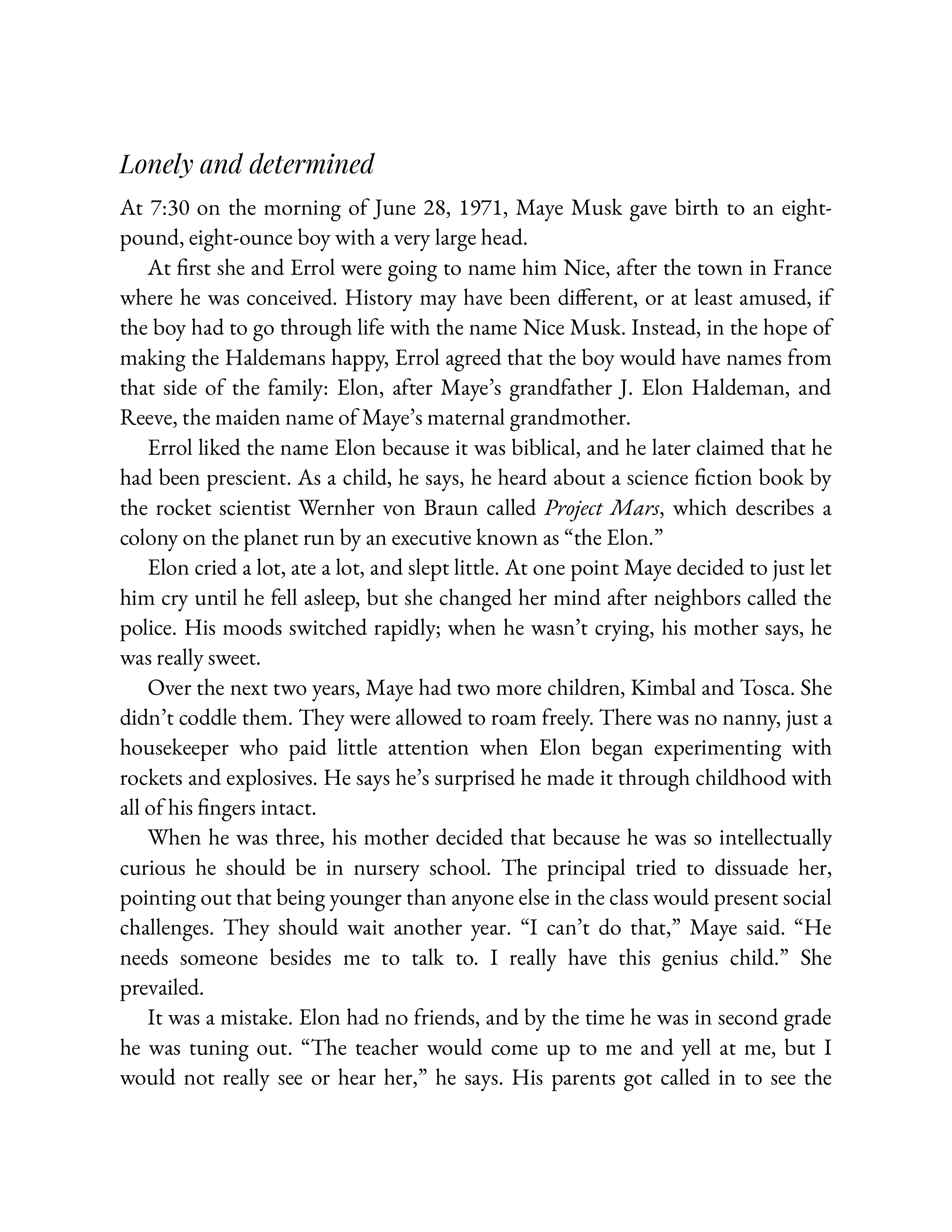 Simon & Schuster Elon Musk Biography by Walter Isaacson — page 30
