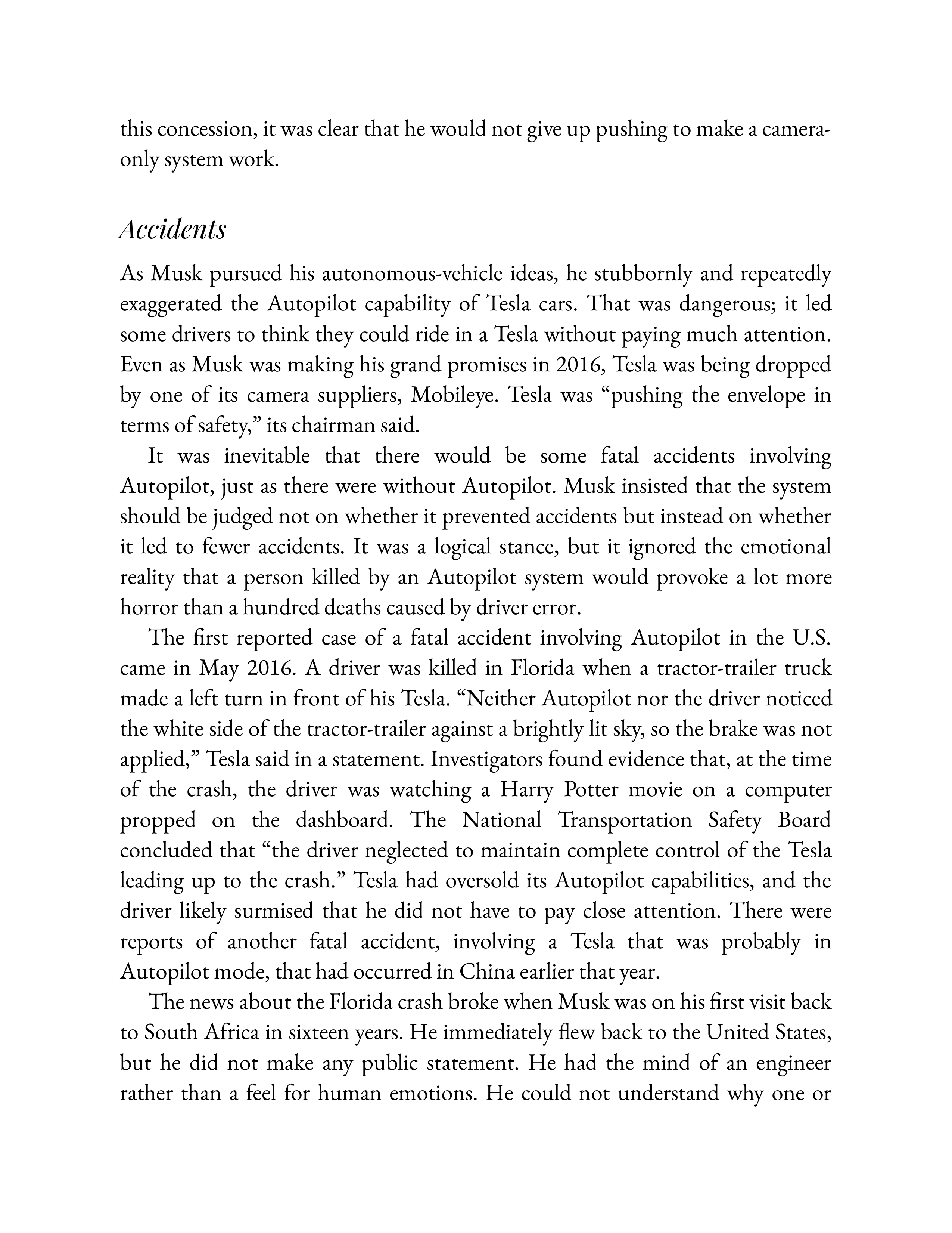 Simon & Schuster Elon Musk Biography by Walter Isaacson — page 301