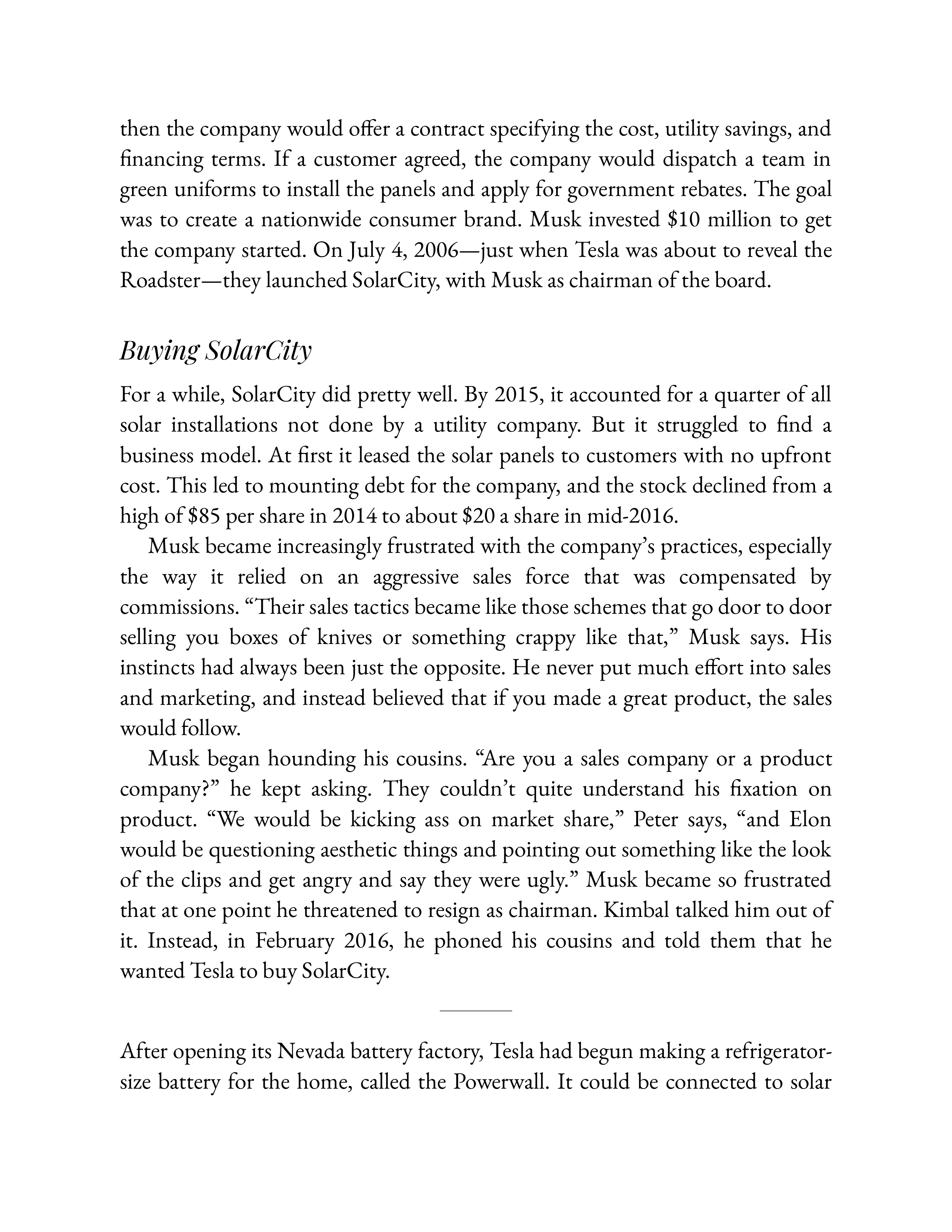Simon & Schuster Elon Musk Biography by Walter Isaacson — page 308