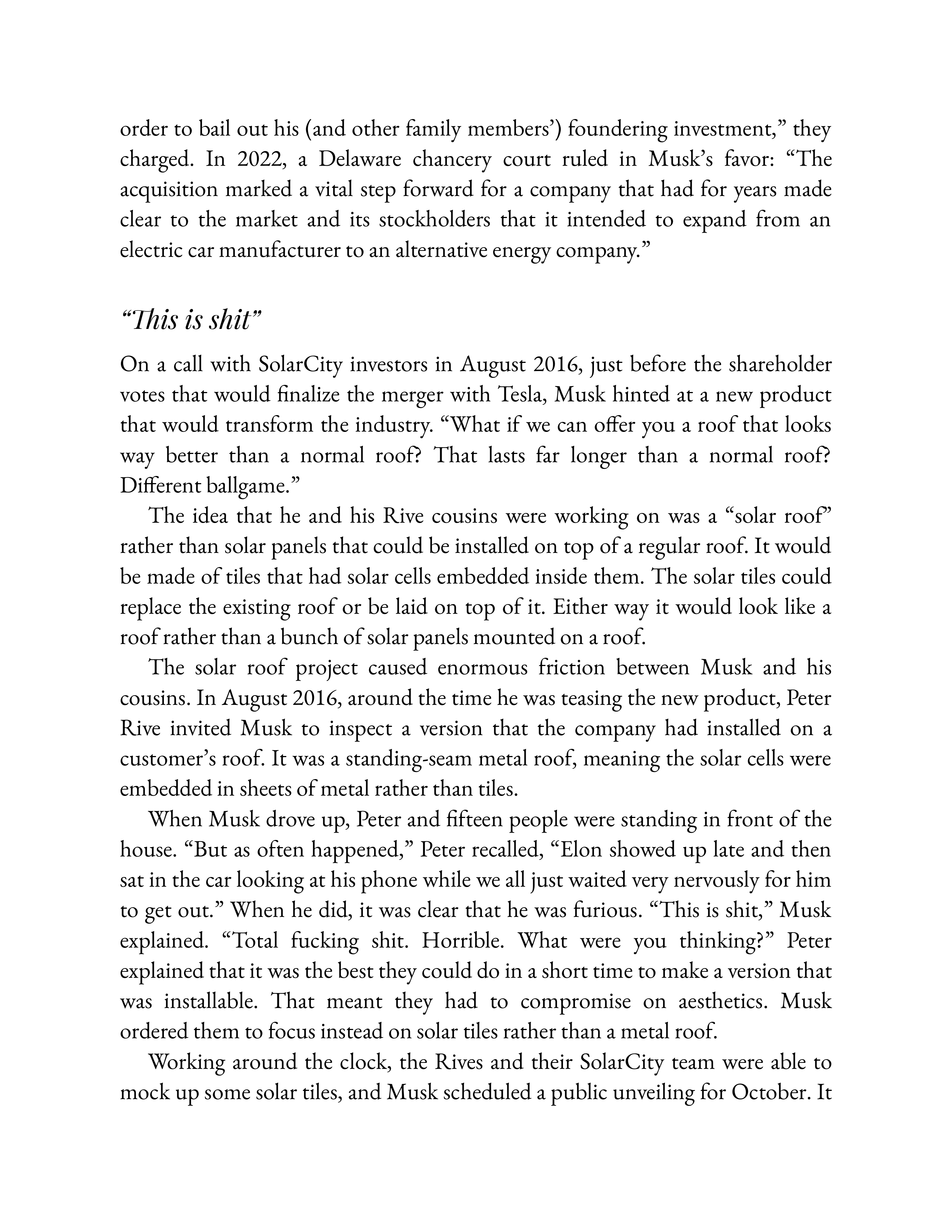 Simon & Schuster Elon Musk Biography by Walter Isaacson — page 310