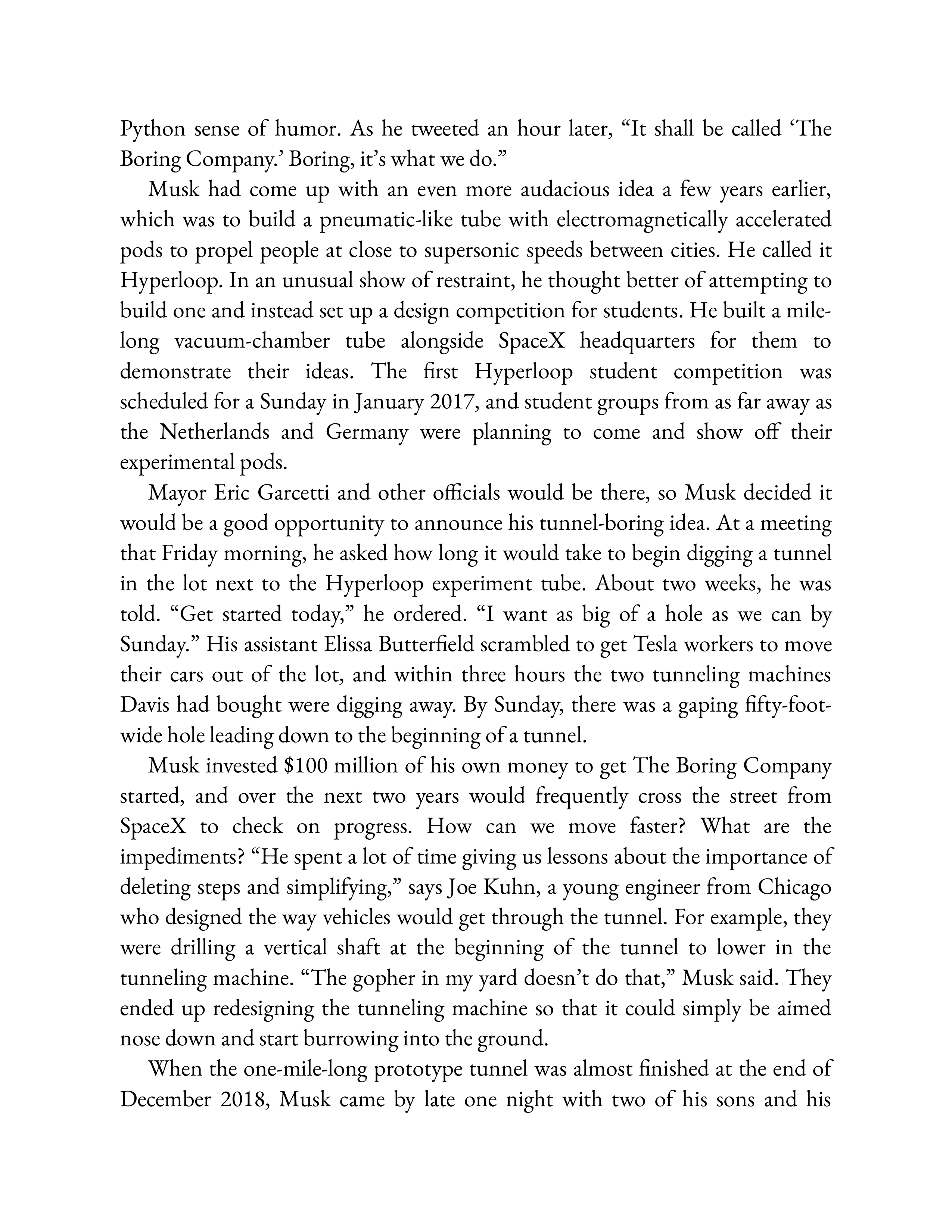Simon & Schuster Elon Musk Biography by Walter Isaacson — page 313