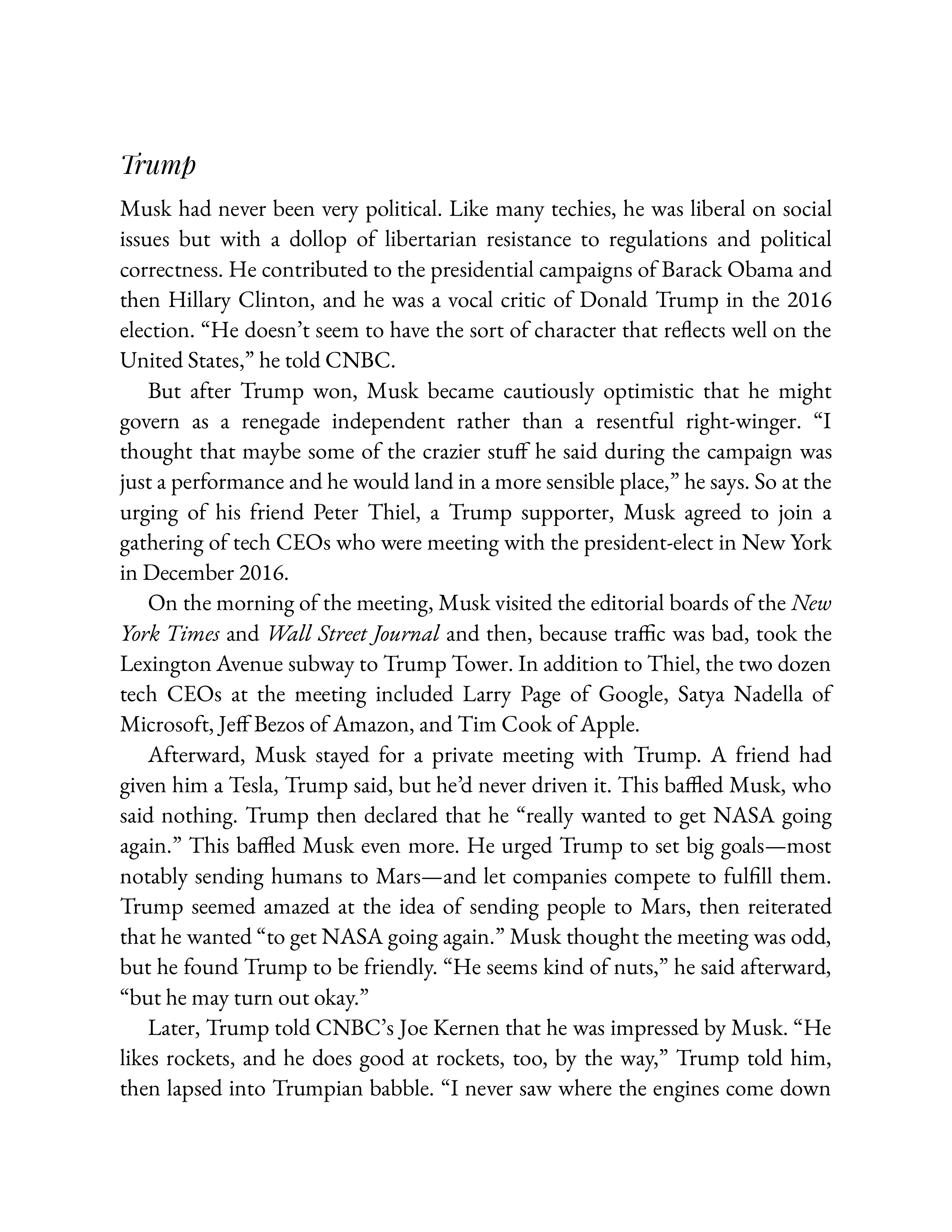 Simon & Schuster Elon Musk Biography by Walter Isaacson — page 316