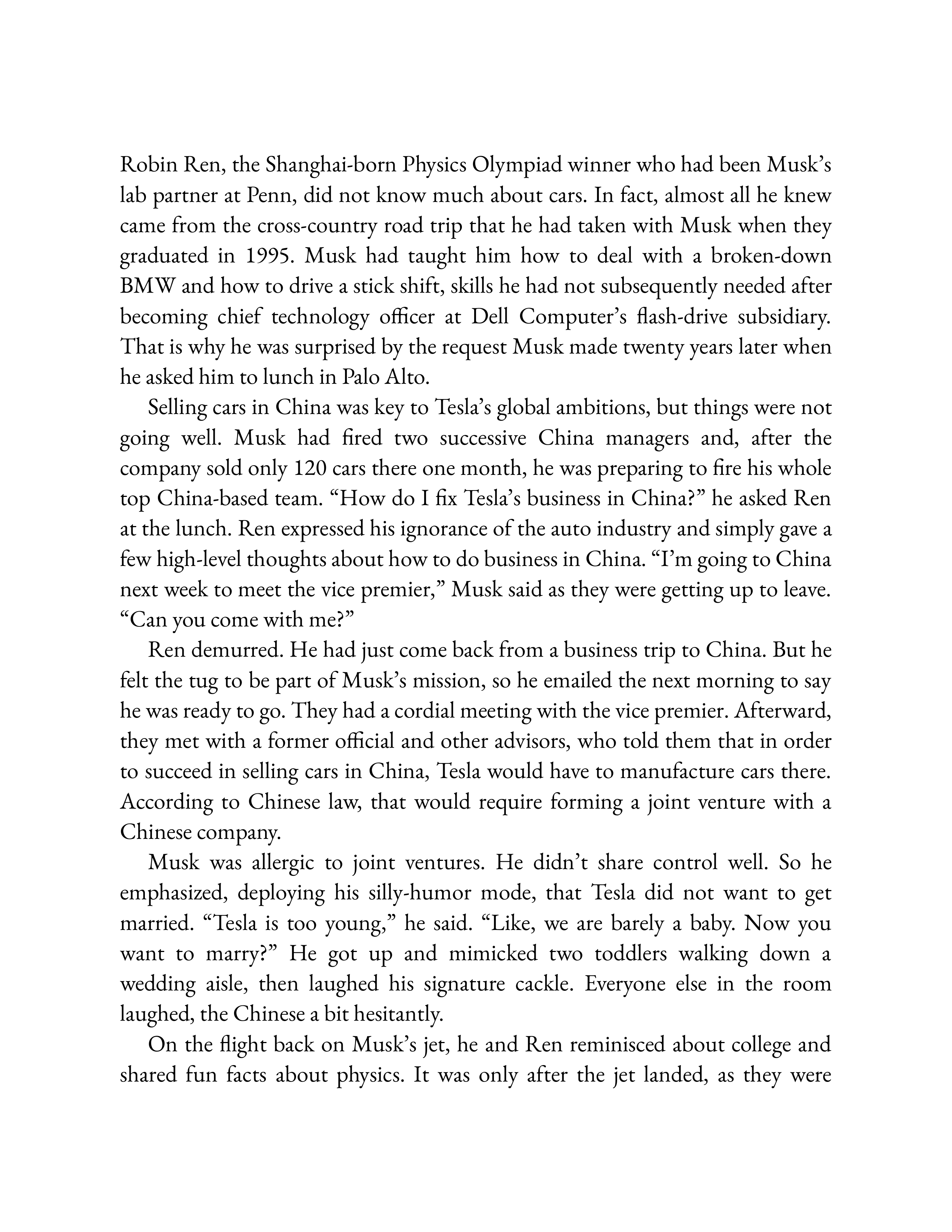 Simon & Schuster Elon Musk Biography by Walter Isaacson — page 376
