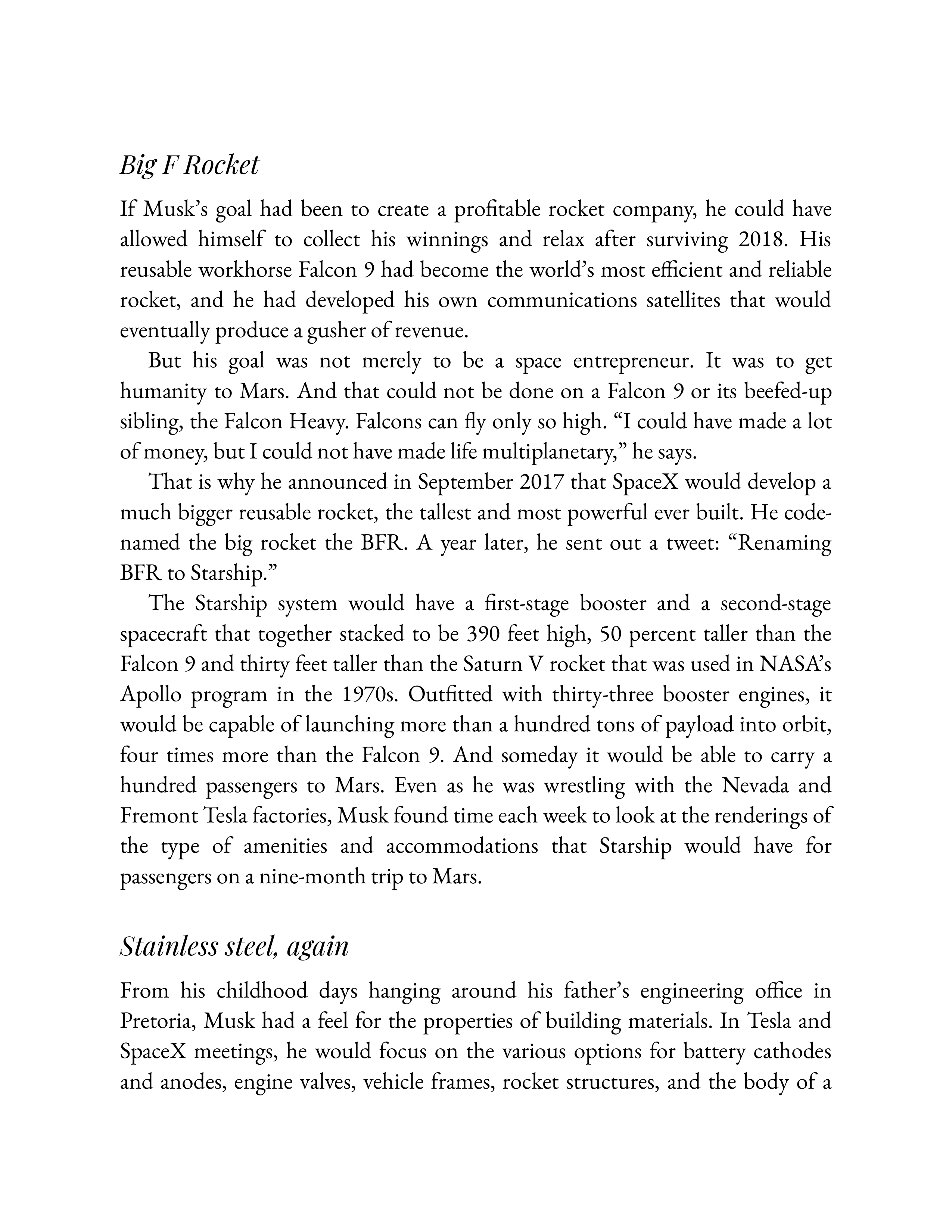 Simon & Schuster Elon Musk Biography by Walter Isaacson — page 392