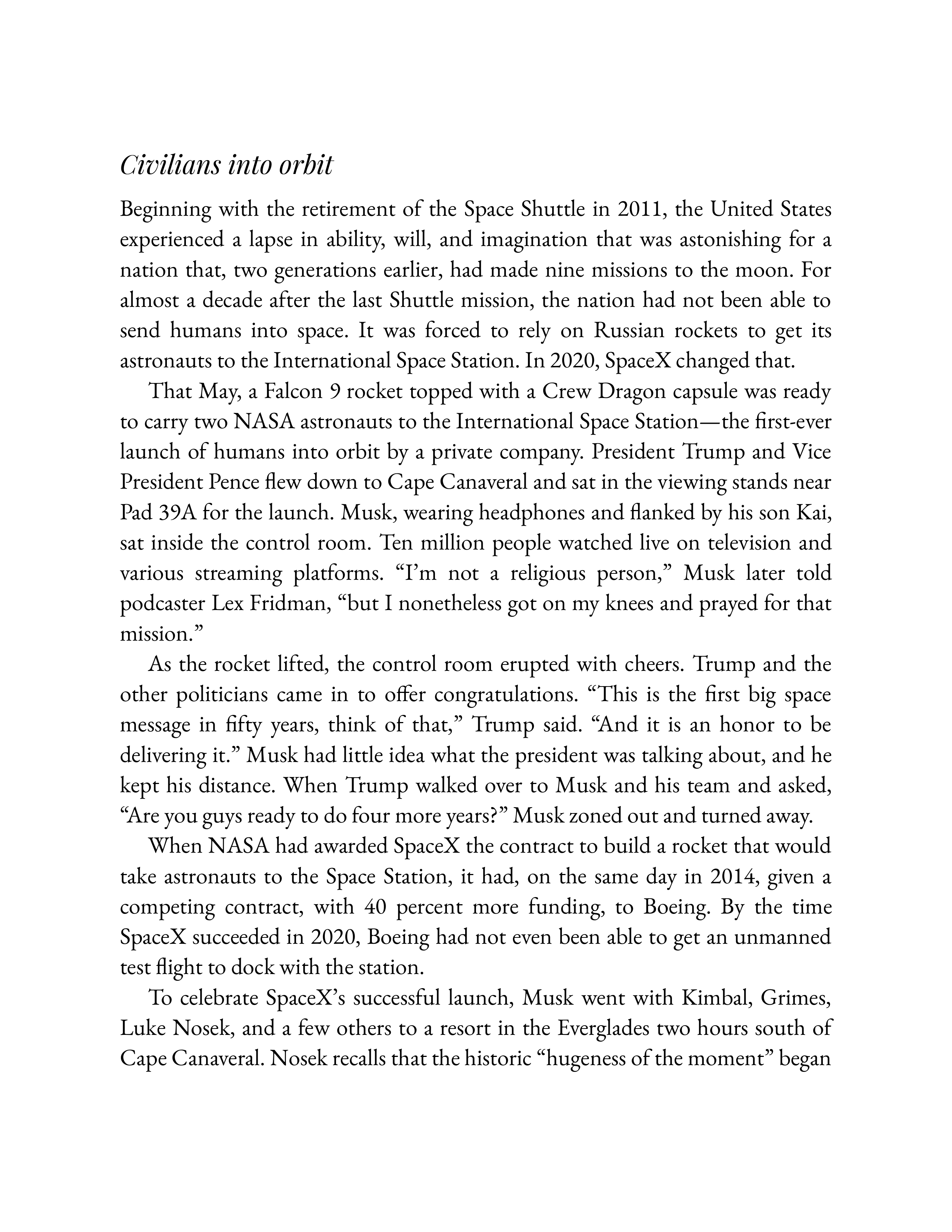 Simon & Schuster Elon Musk Biography by Walter Isaacson — page 420