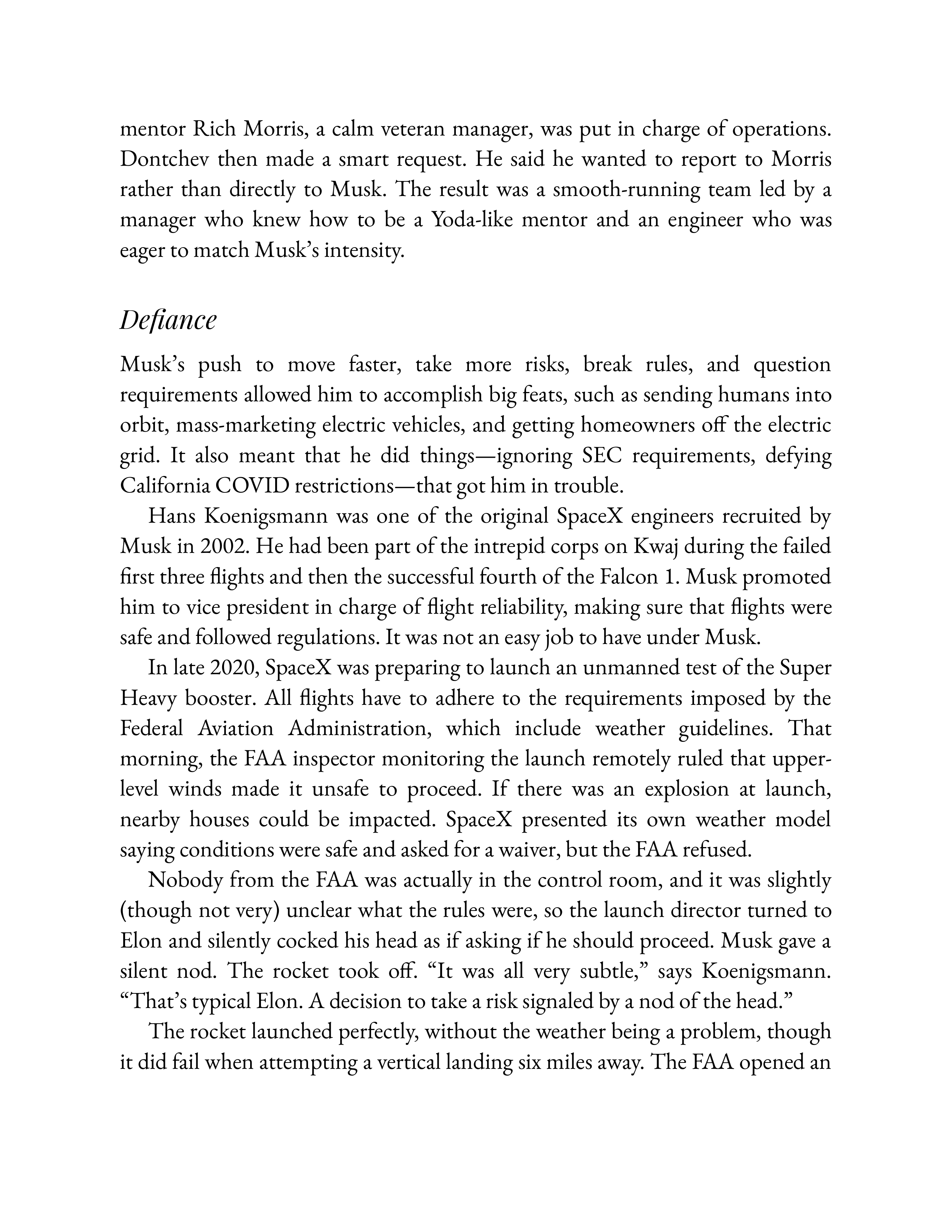 Simon & Schuster Elon Musk Biography by Walter Isaacson — page 423