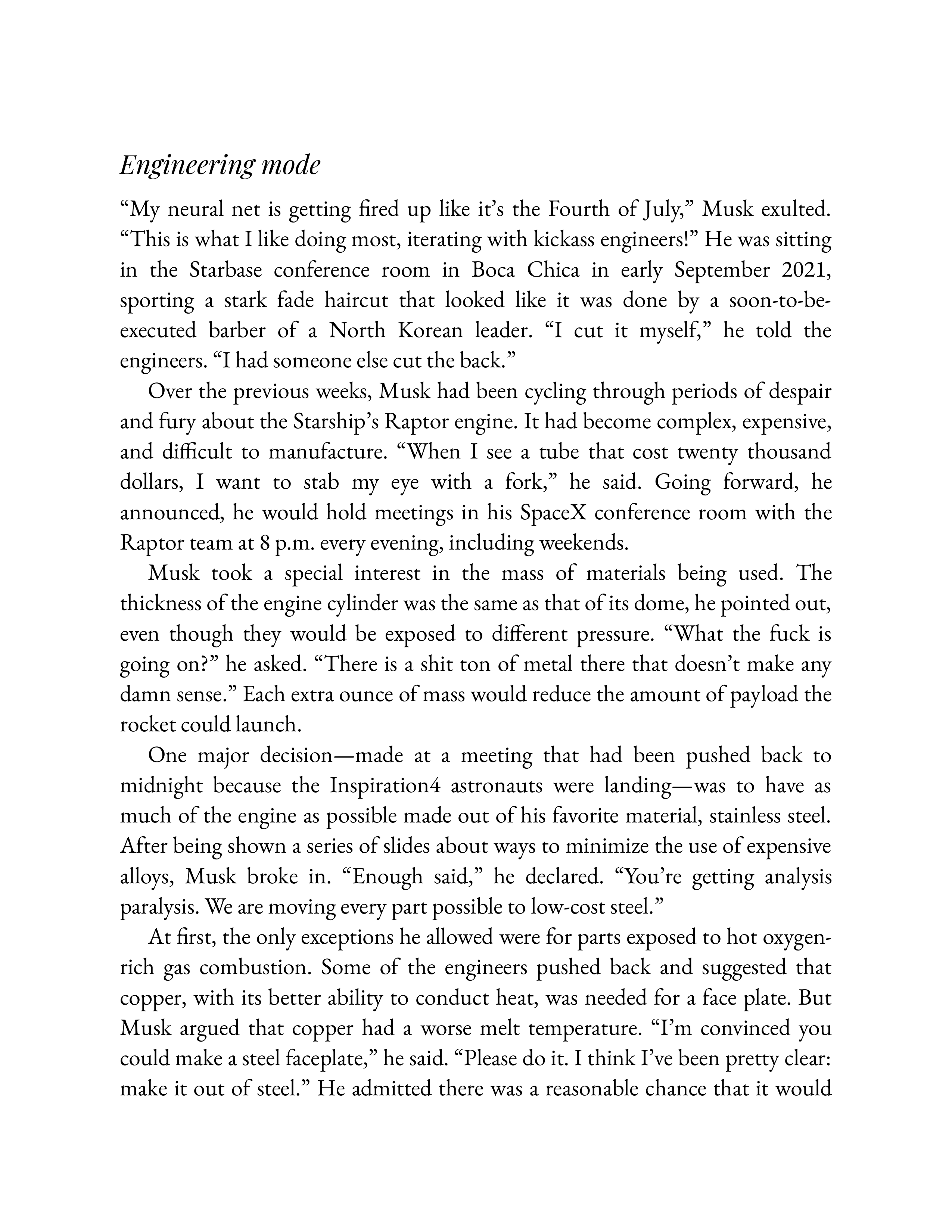 Simon & Schuster Elon Musk Biography by Walter Isaacson — page 467