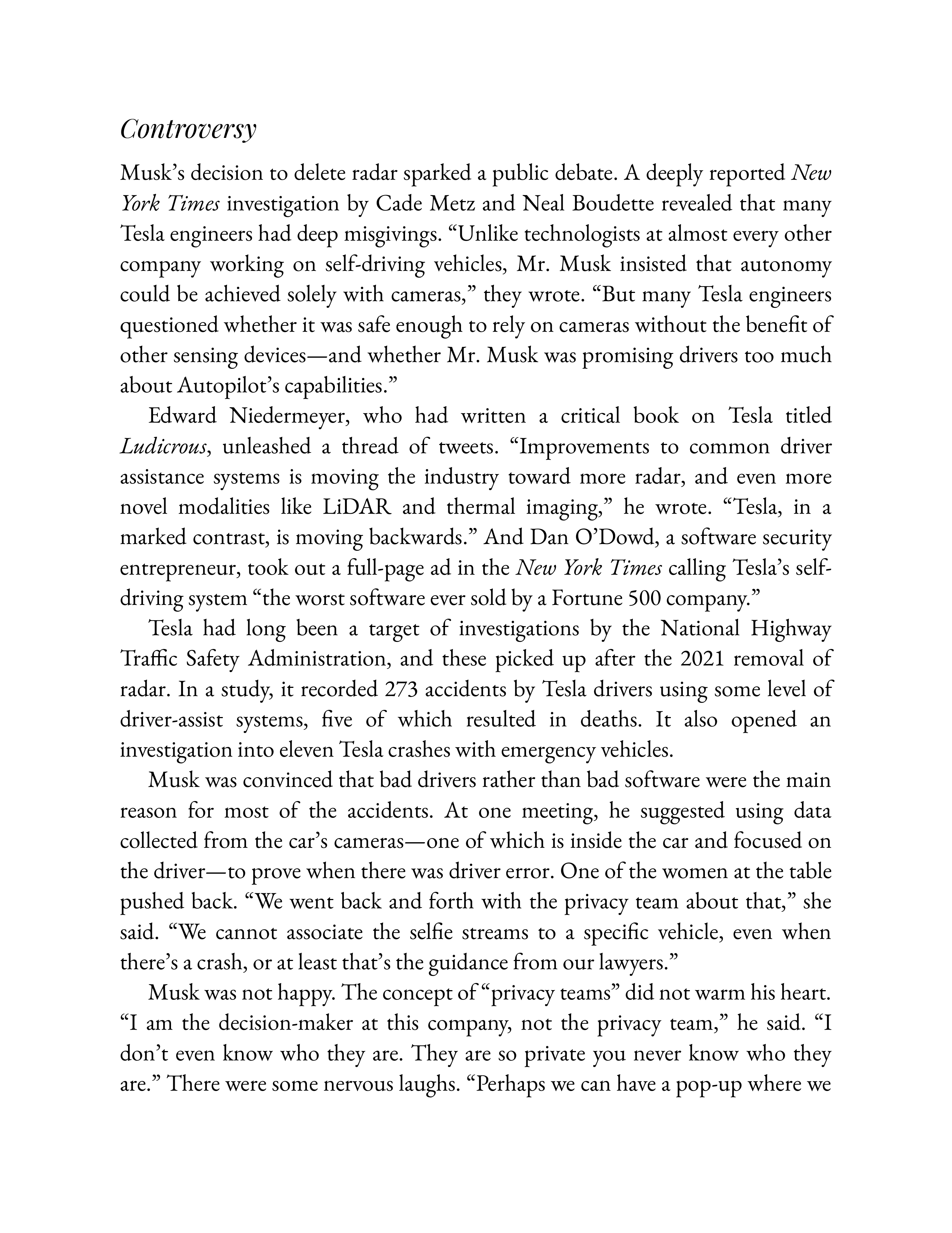 Simon & Schuster Elon Musk Biography by Walter Isaacson — page 487