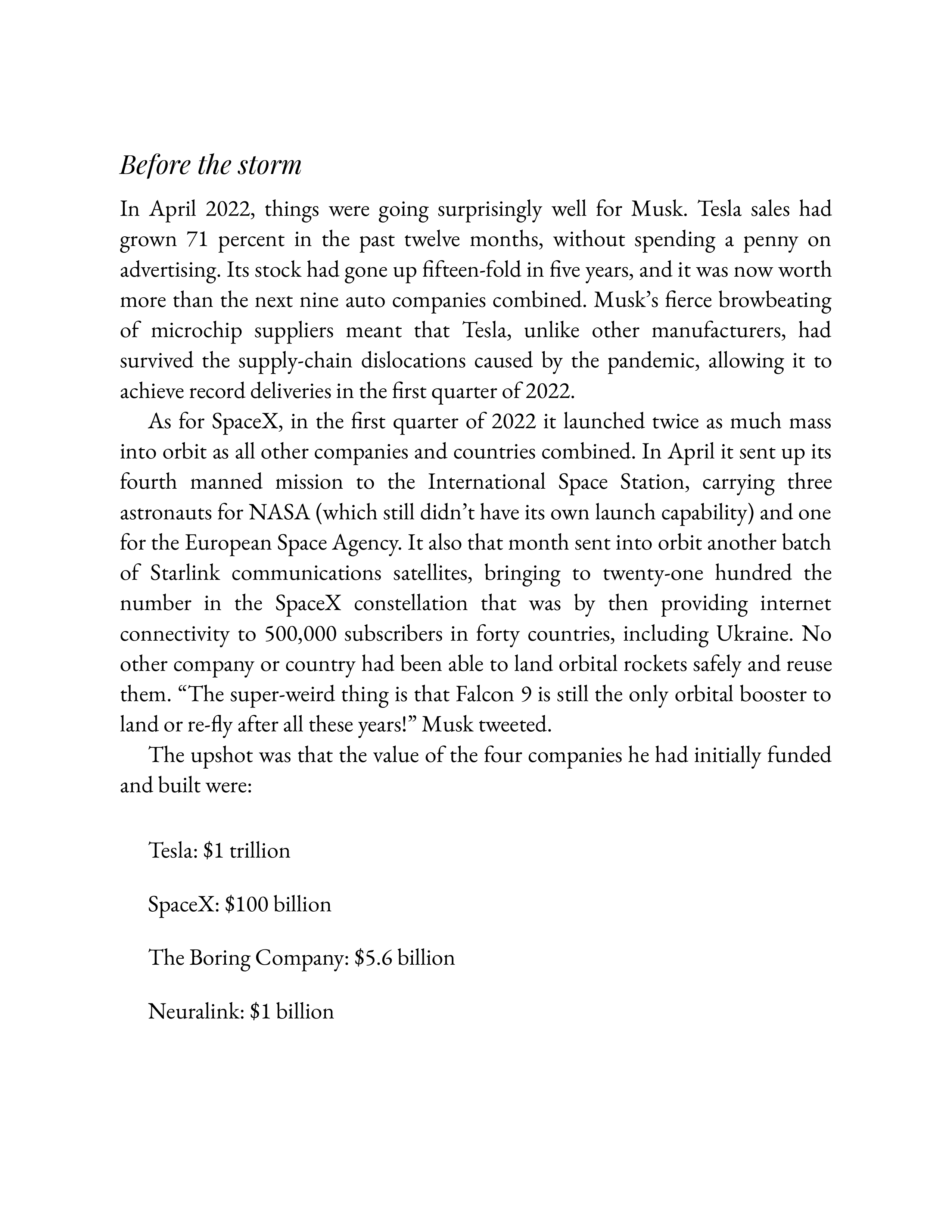 Simon & Schuster Elon Musk Biography by Walter Isaacson — page 529