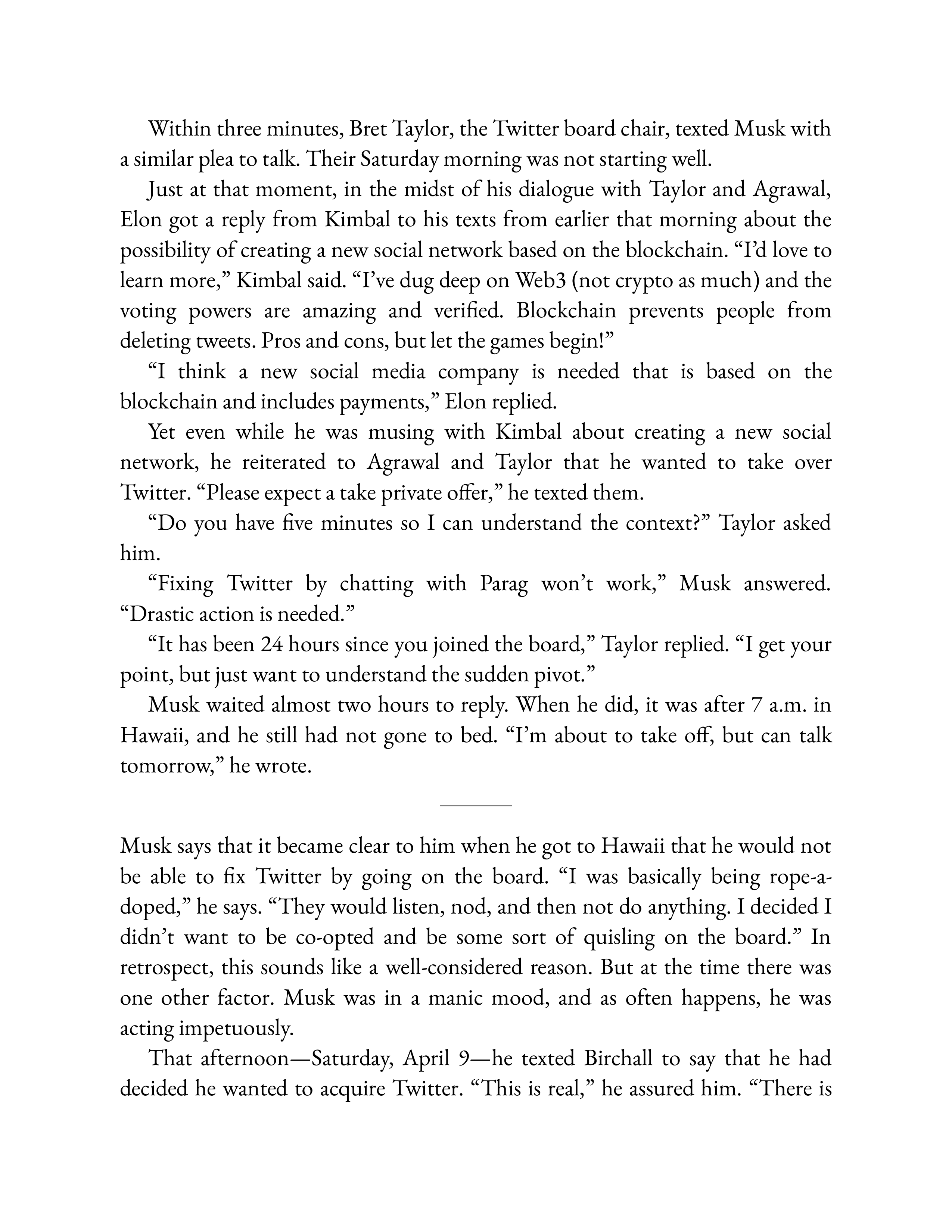 Simon & Schuster Elon Musk Biography by Walter Isaacson — page 540