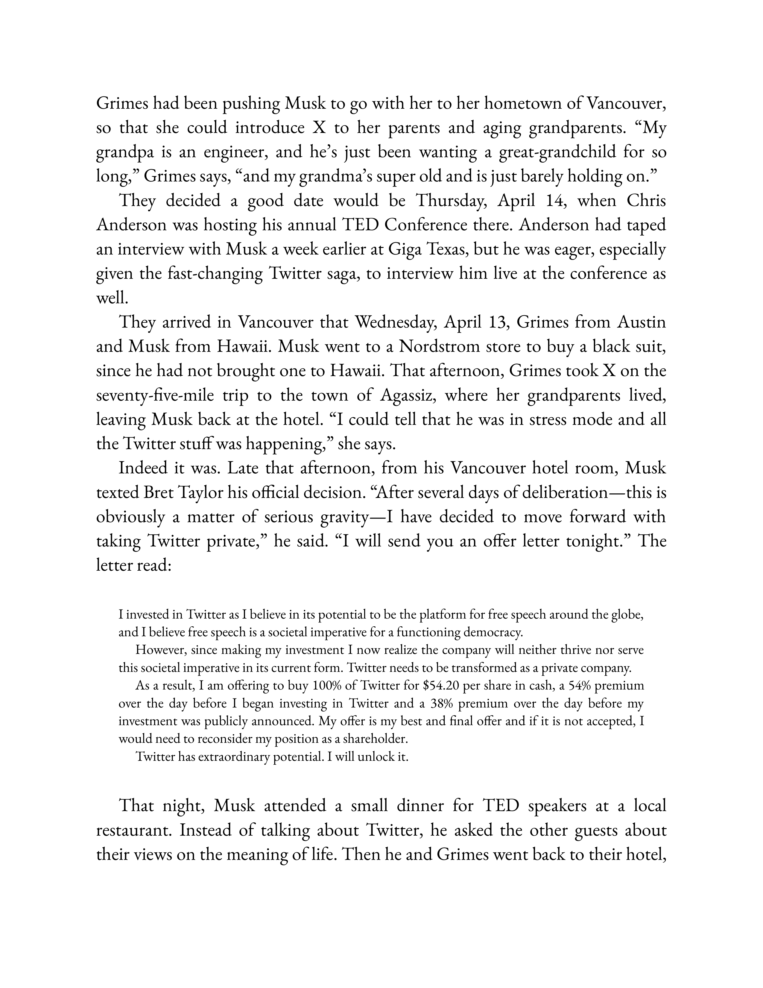 Simon & Schuster Elon Musk Biography by Walter Isaacson — page 542