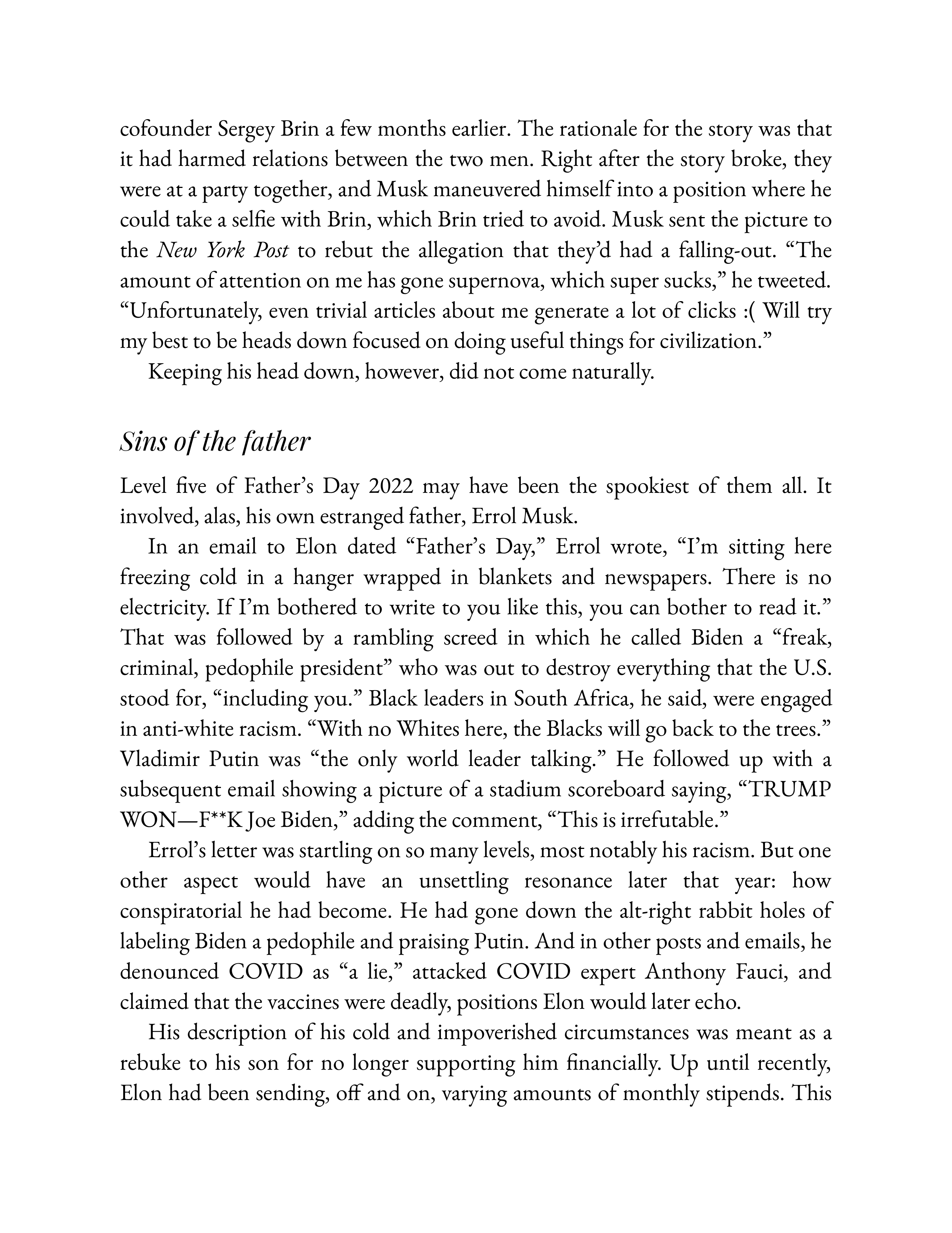 Simon & Schuster Elon Musk Biography by Walter Isaacson — page 561