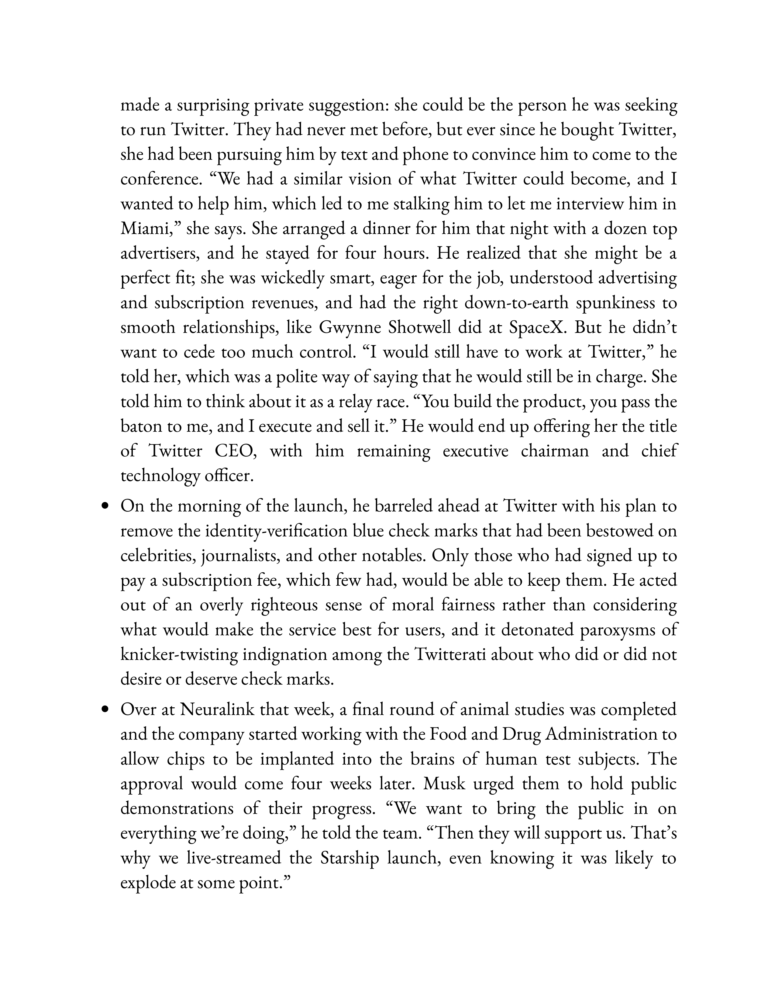 Simon & Schuster Elon Musk Biography by Walter Isaacson — page 730