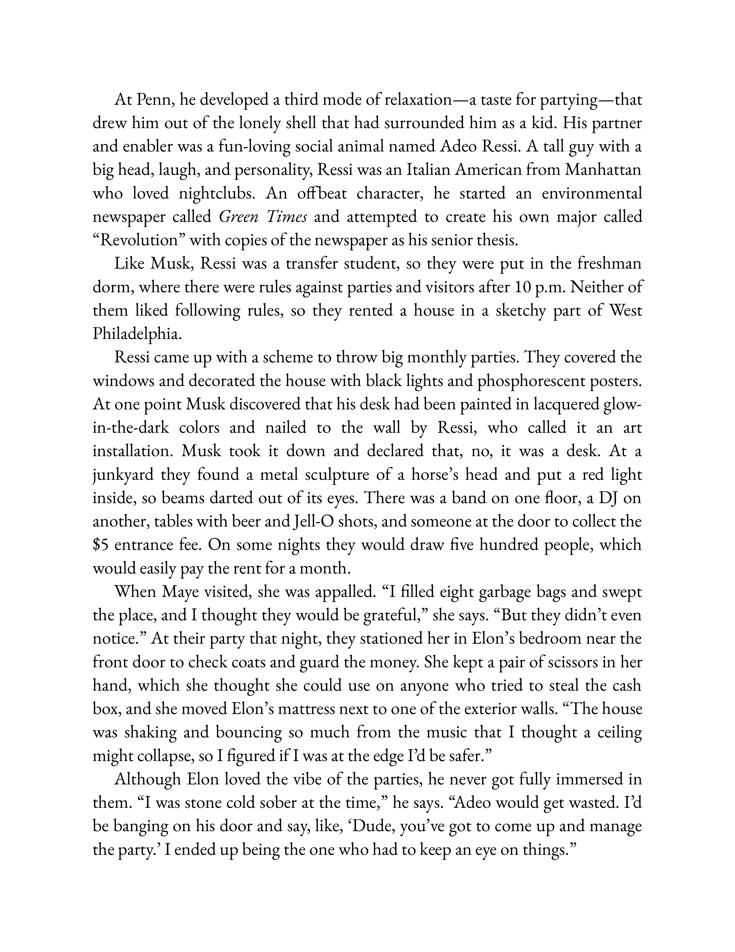 Simon & Schuster Elon Musk Biography by Walter Isaacson — page 75