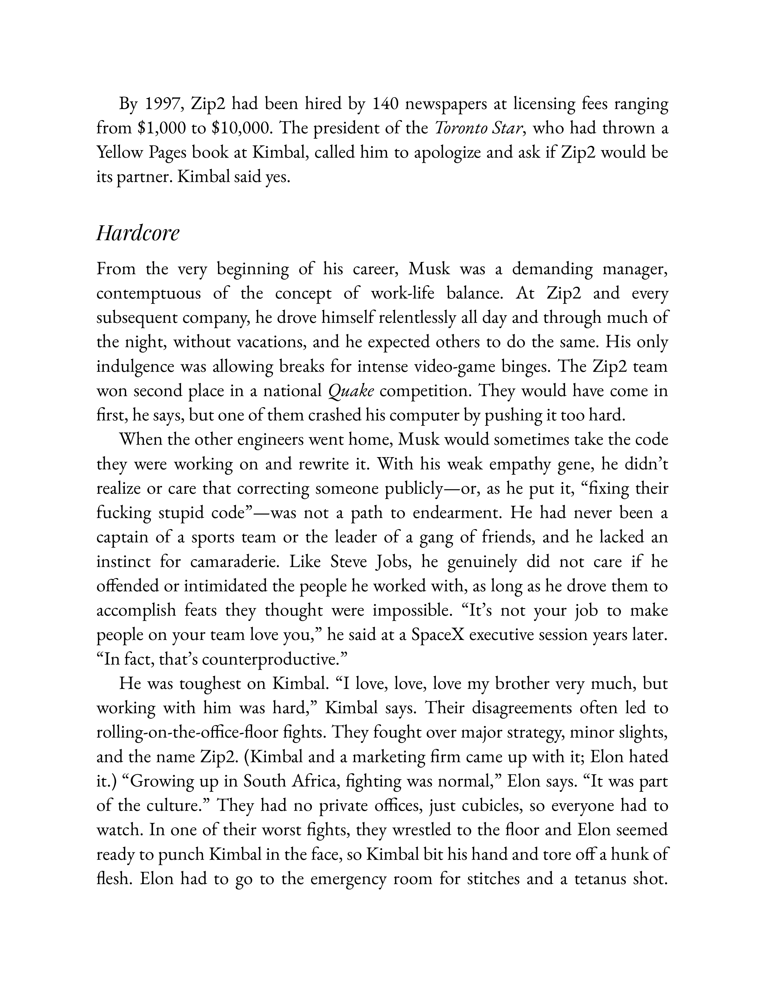 Simon & Schuster Elon Musk Biography by Walter Isaacson — page 89
