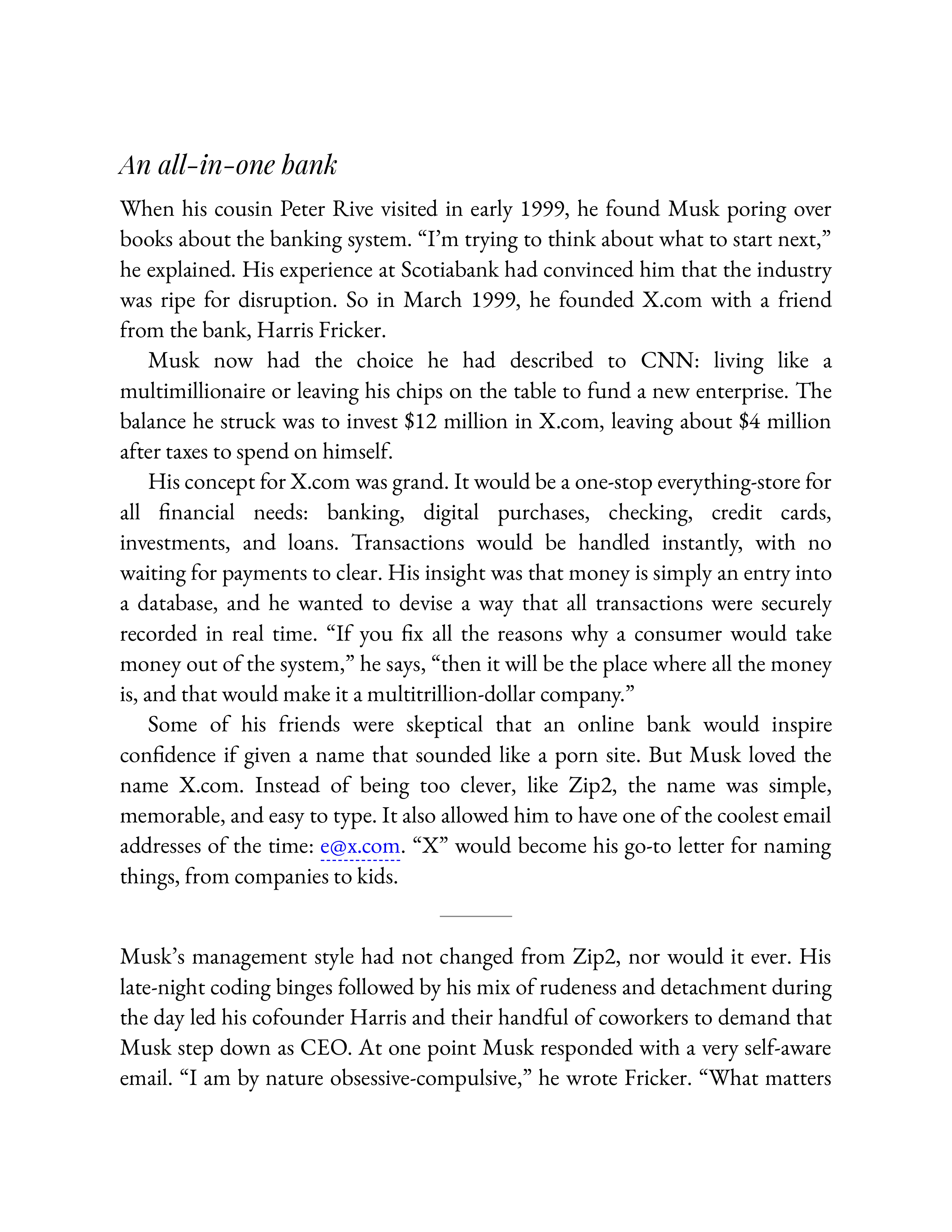 Simon & Schuster Elon Musk Biography by Walter Isaacson — page 99