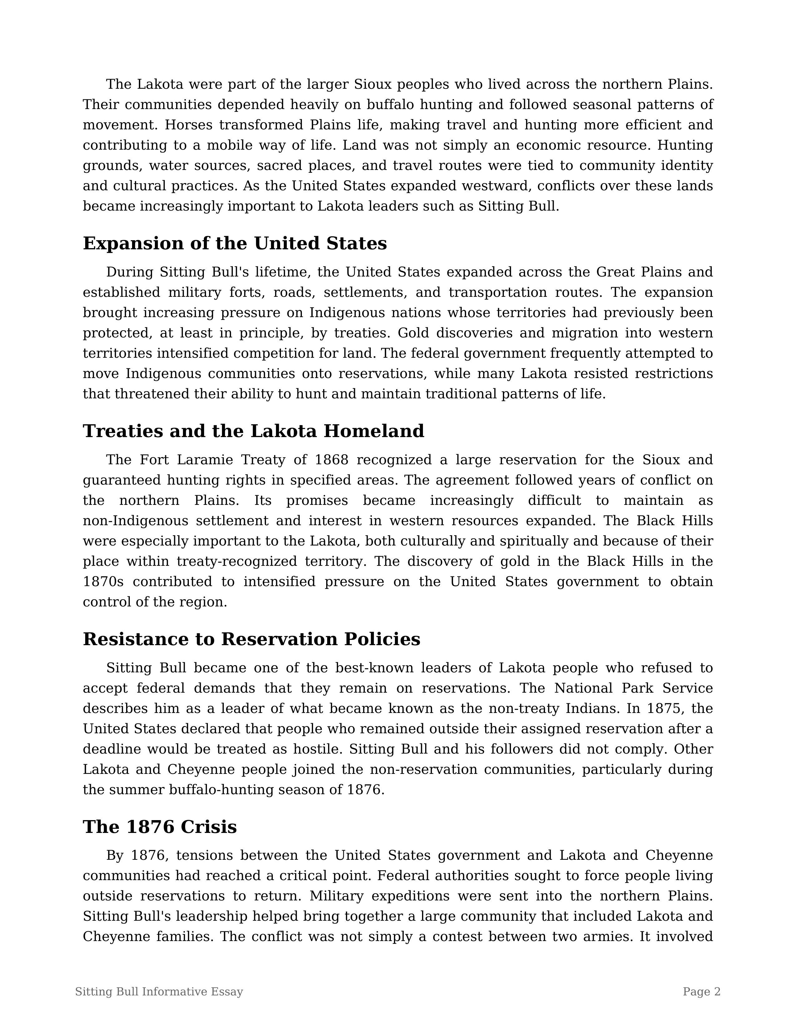 Sitting Bull Informative Essay — page 2