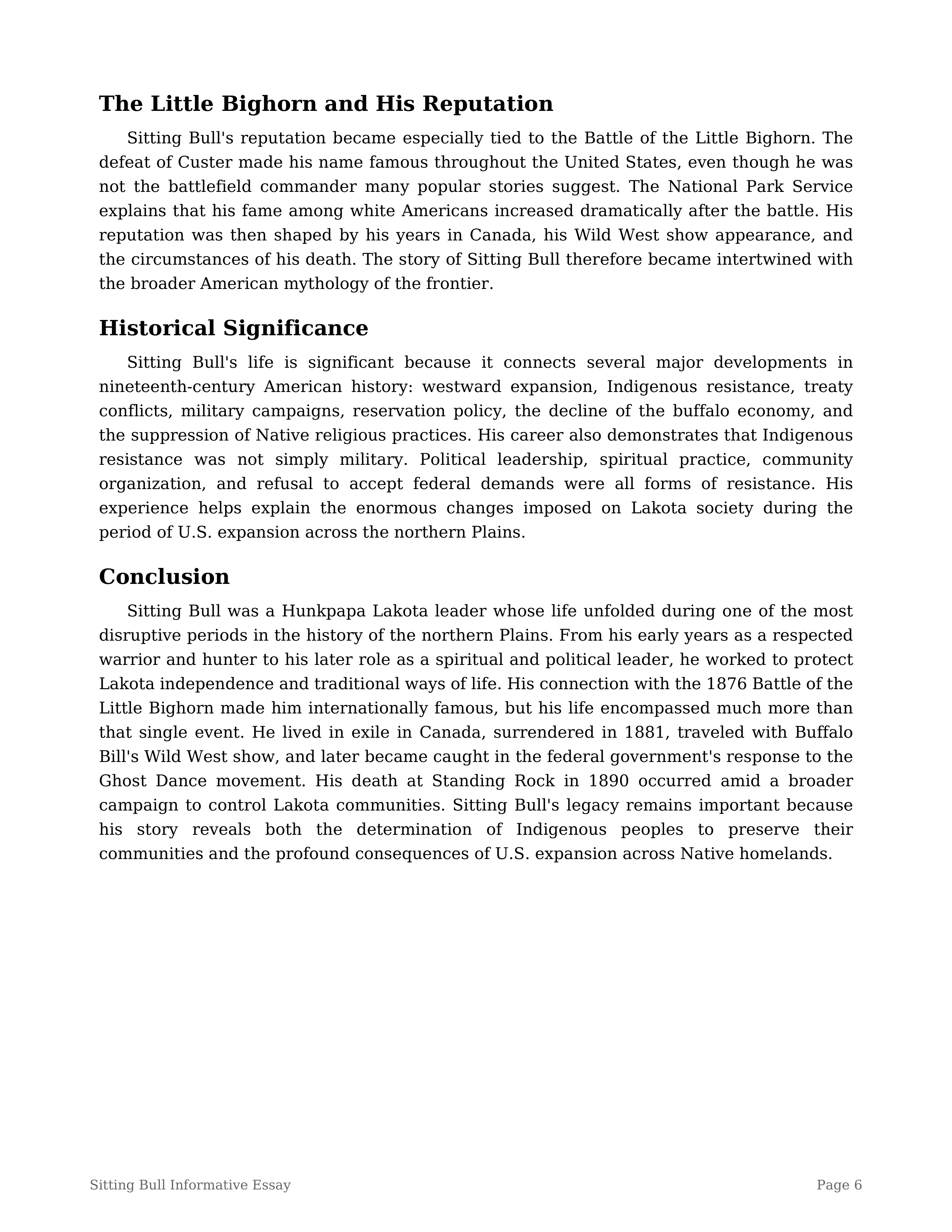 Sitting Bull Informative Essay — page 6