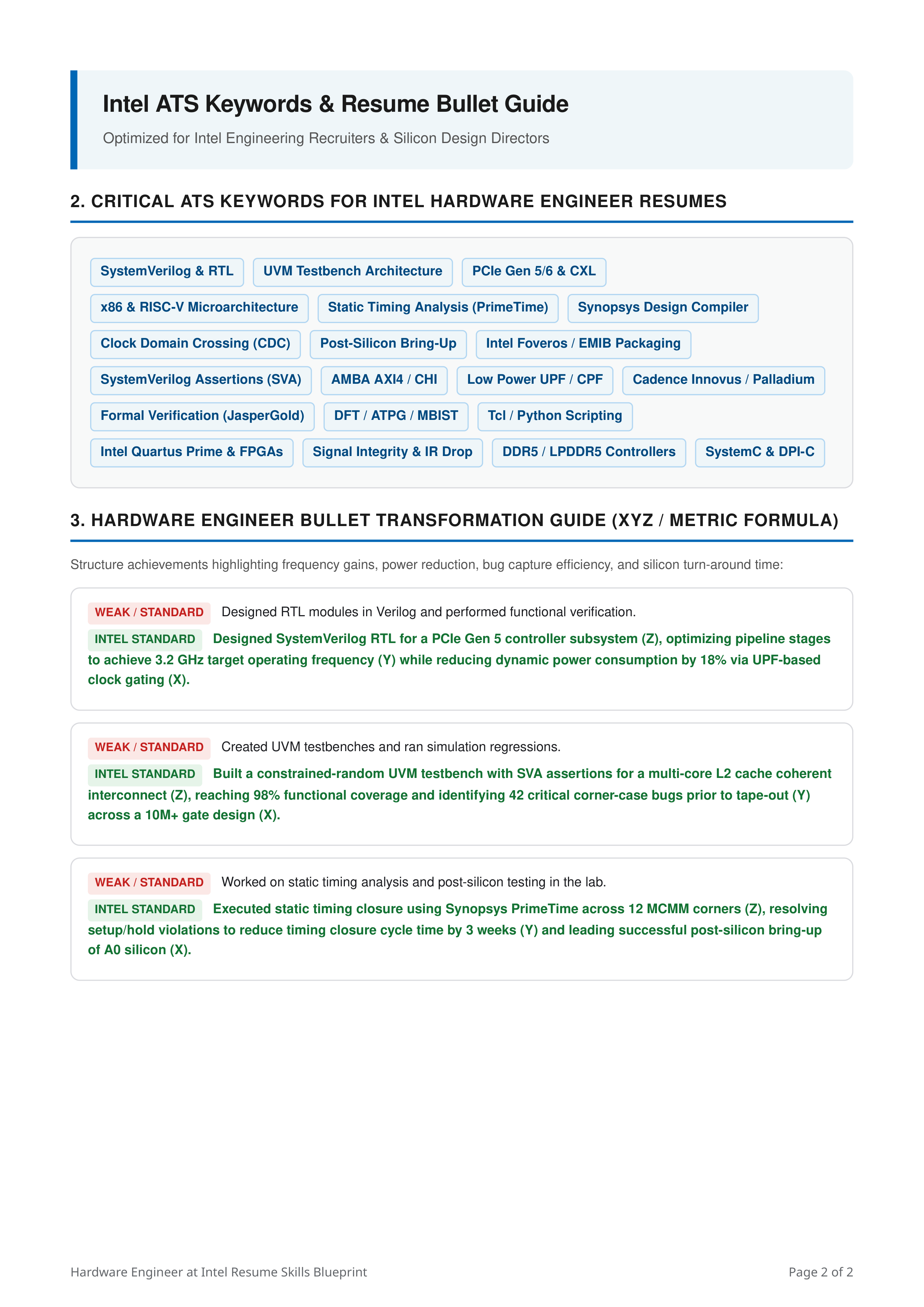 Skills to Put on Resume for Hardware Engineer at Intel — page 2