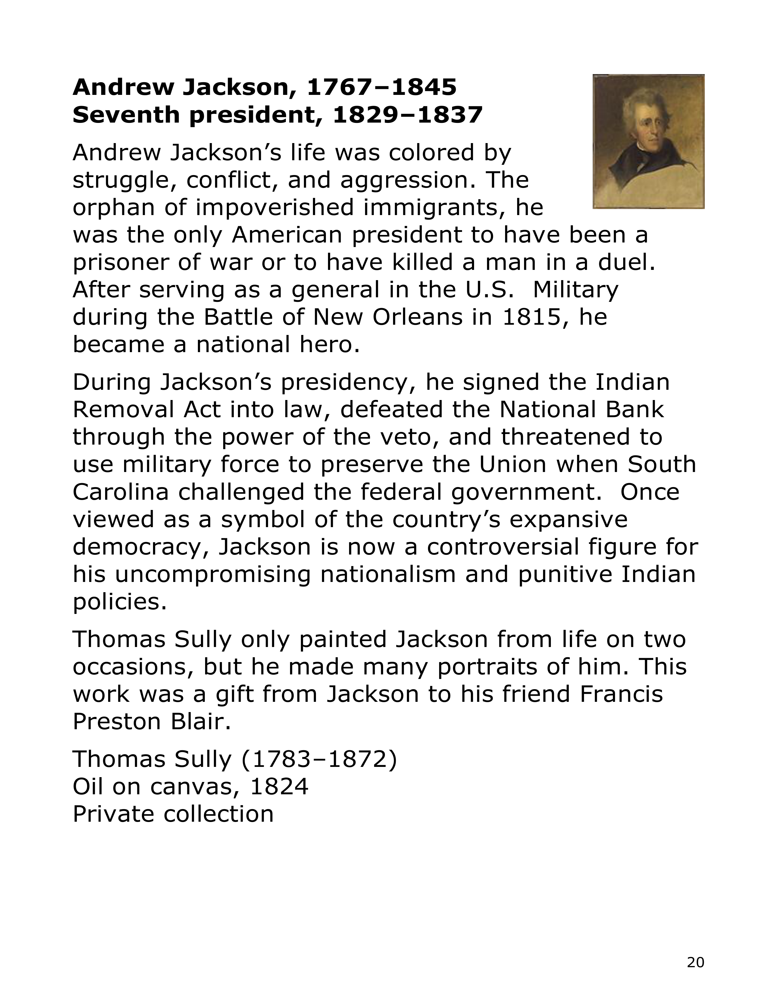 Smithsonian Institution America’s Presidents Biography — page 20
