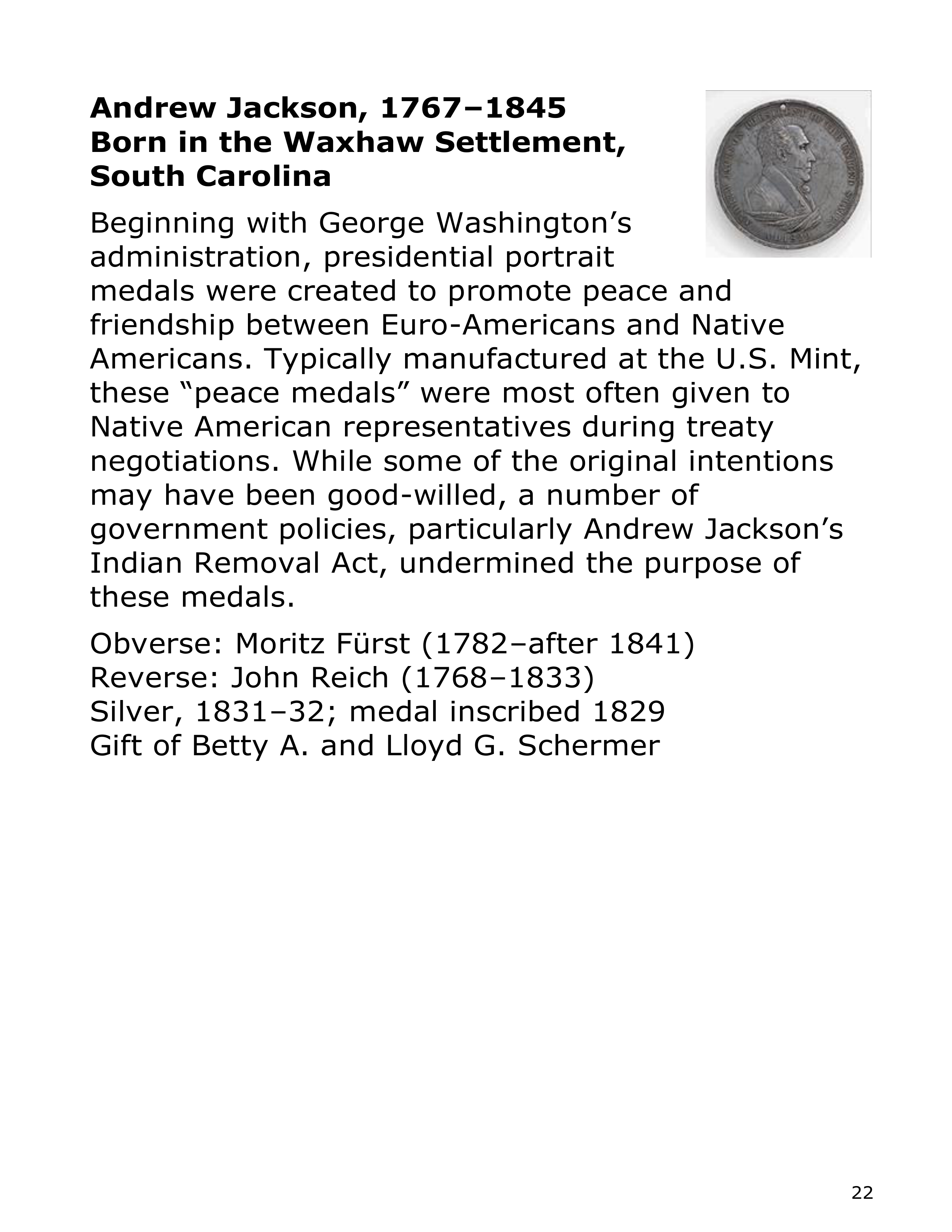 Smithsonian Institution America’s Presidents Biography — page 22